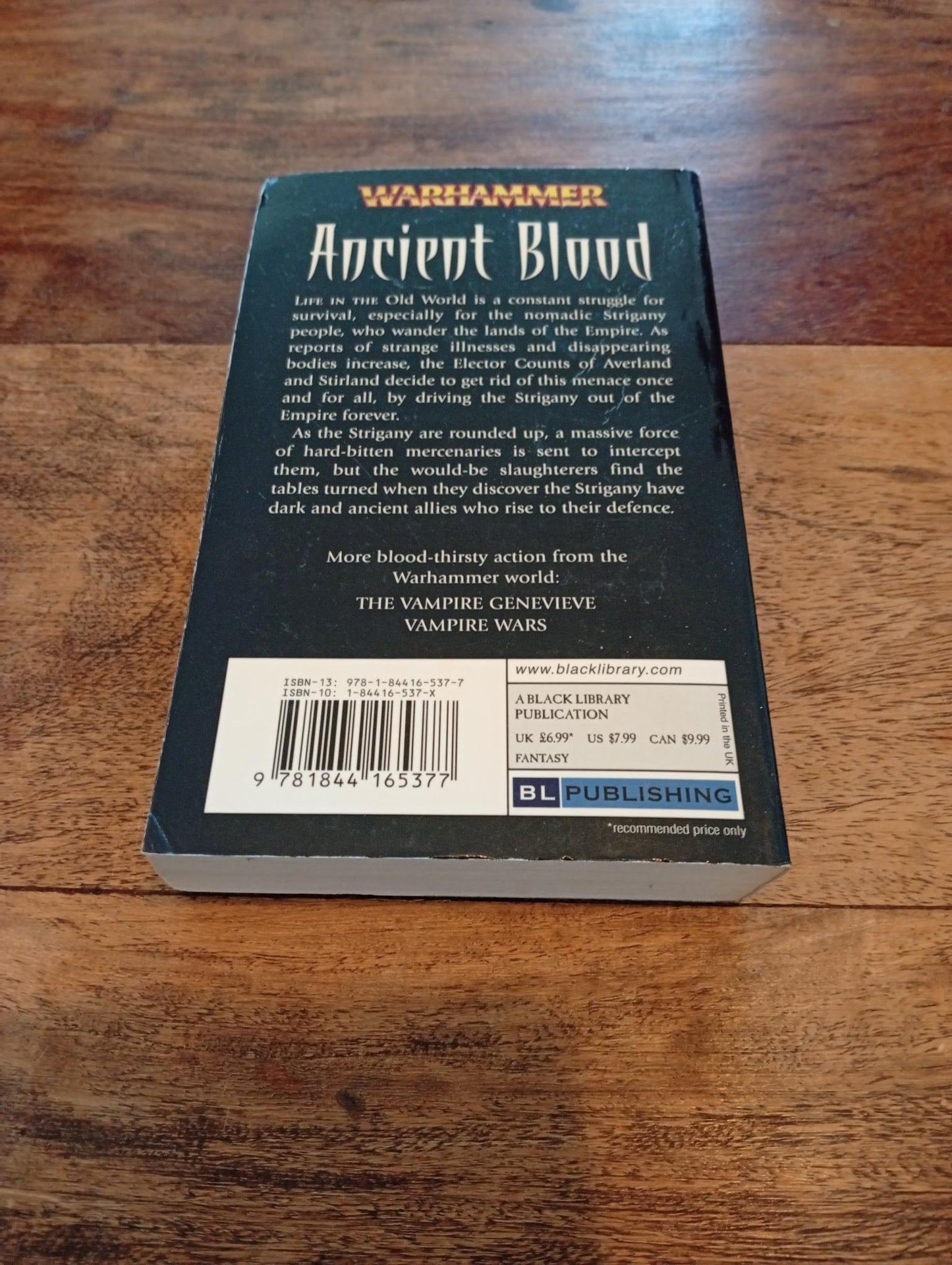 Warhammer Fantasy Ancient Blood Black Library 2008