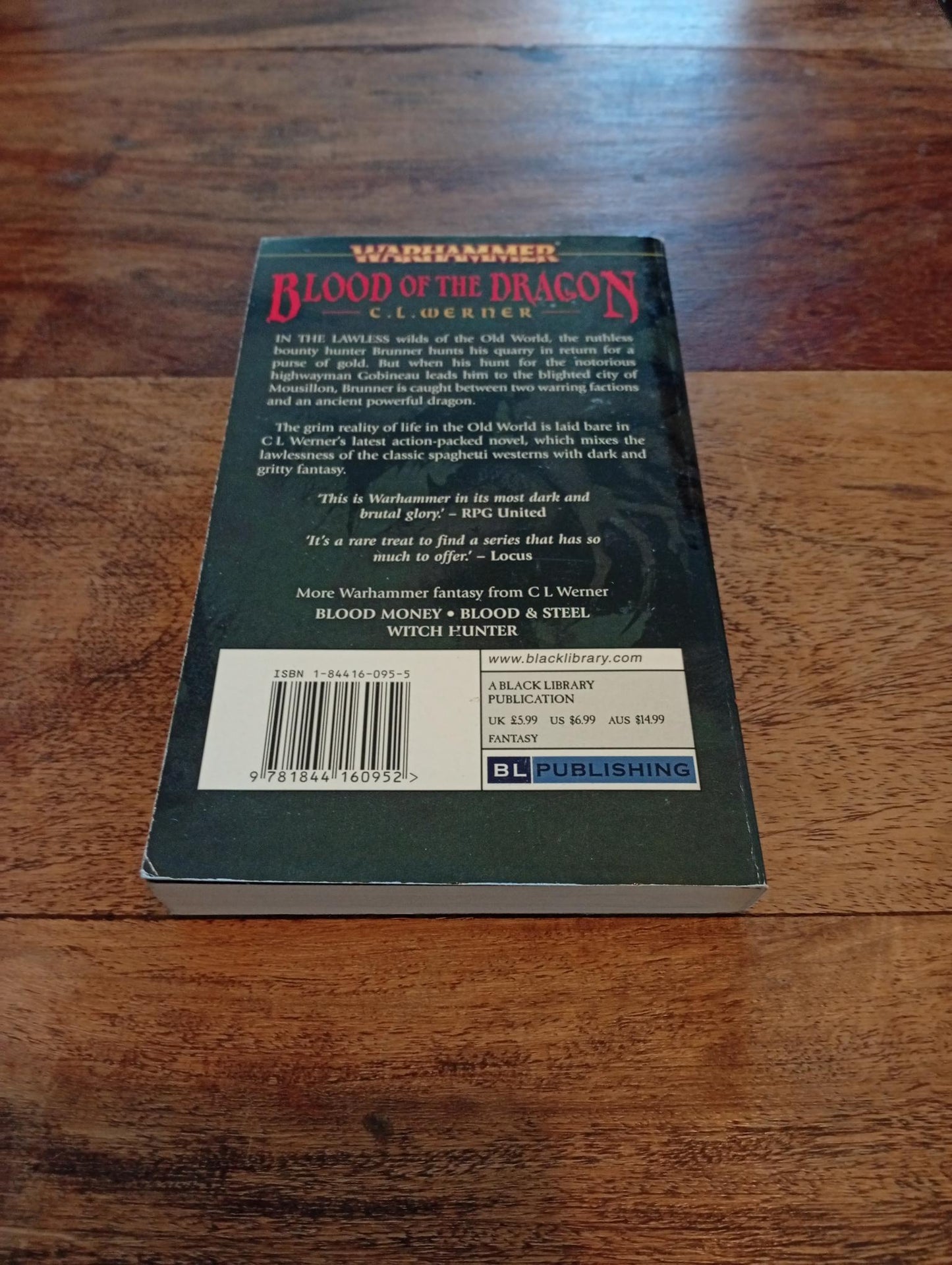 Warhammer Fantasy Blood of the Dragon Black Library 2004