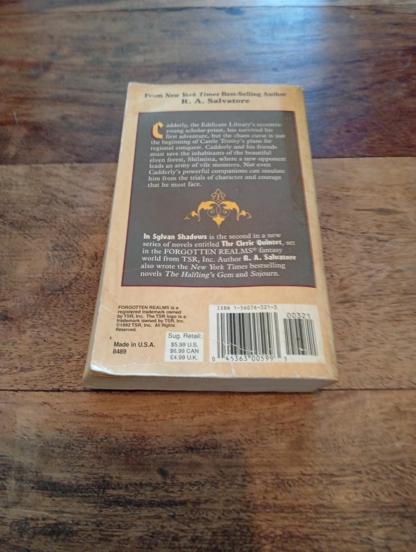 Forgotten Realms In Sylvan Shadows The Cleric Quintet #2 TSR 1992