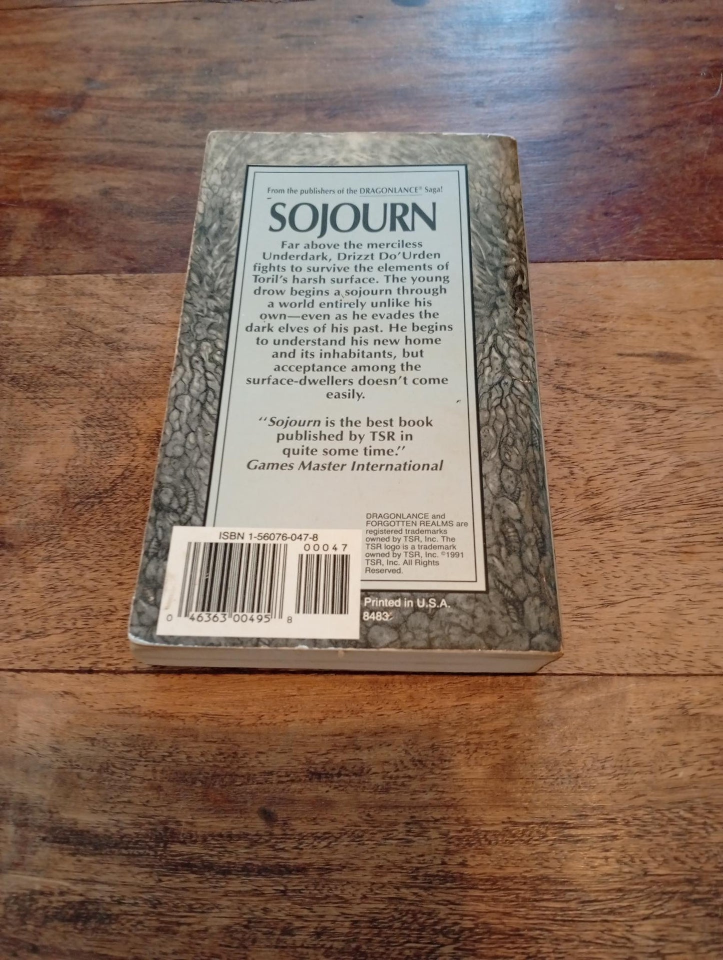 Forgotten Realms Sojourn The Dark Elf Trilogy #3 TSR 1991