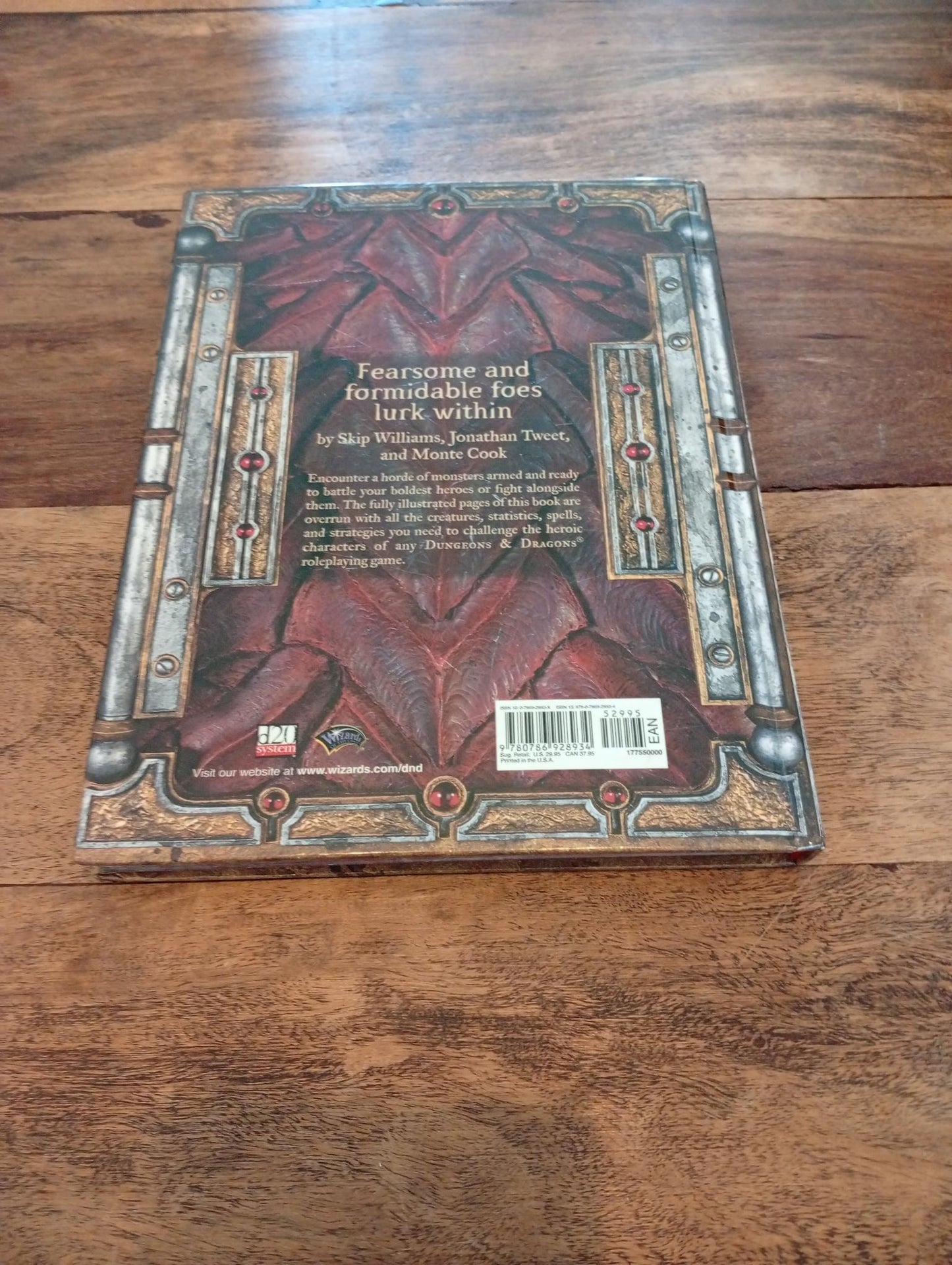 Dungeons & Dragons Monster Manual 3.5 Hardcover Wizards of the Coast 2003