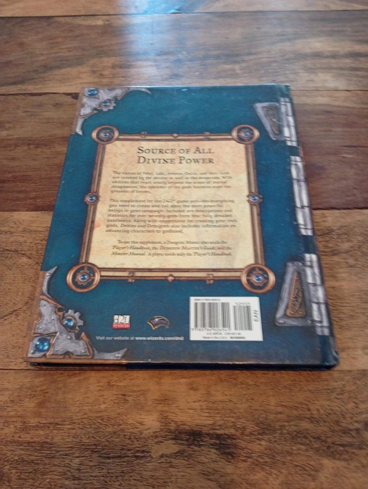 Dungeons & Dragons Deities & Demigods 3.5 Hardcover Wizards of the Coast 2002