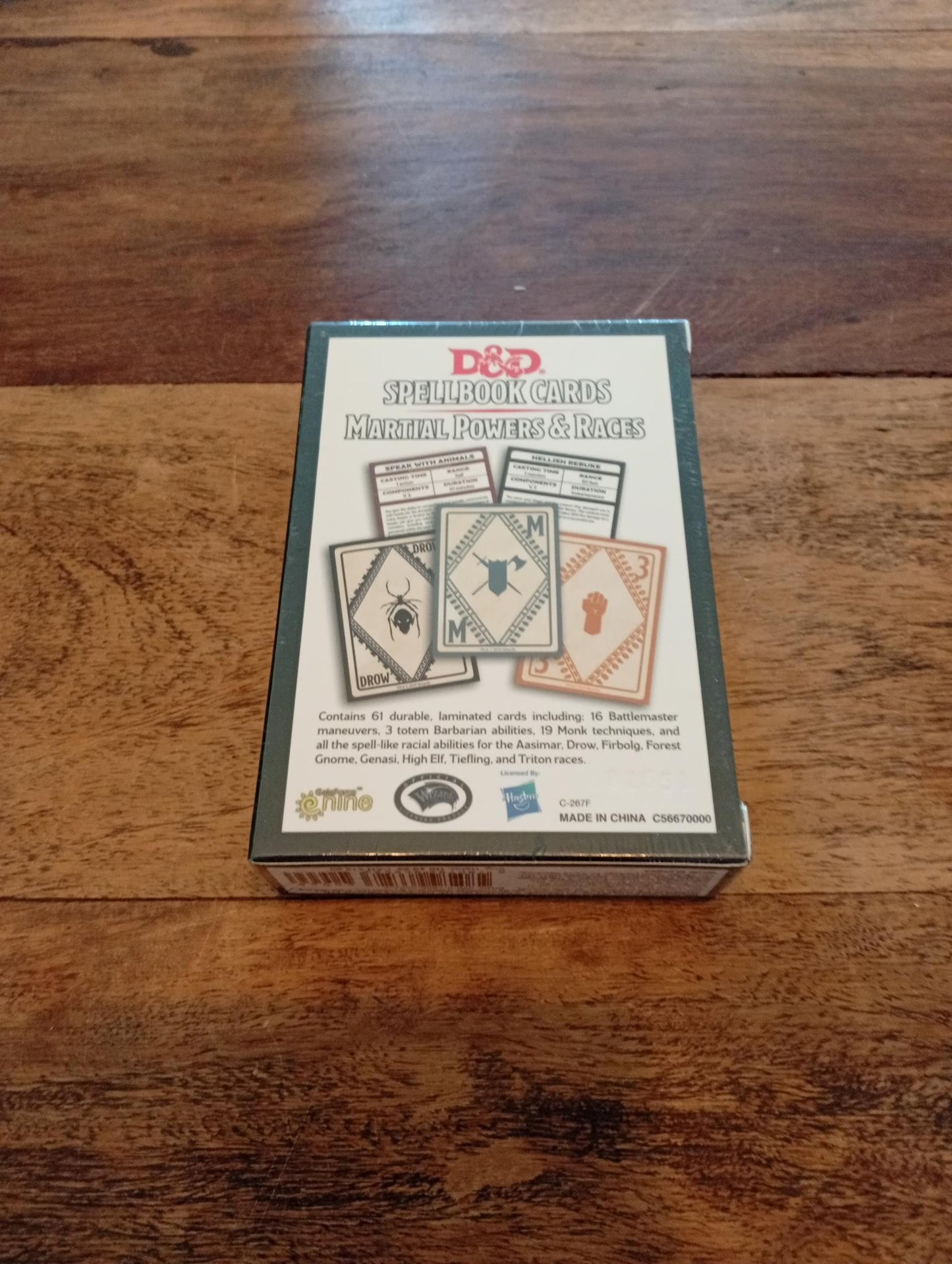 Dungeons & Dragons 5ed Spellbook Cards Martial Powers & Races New