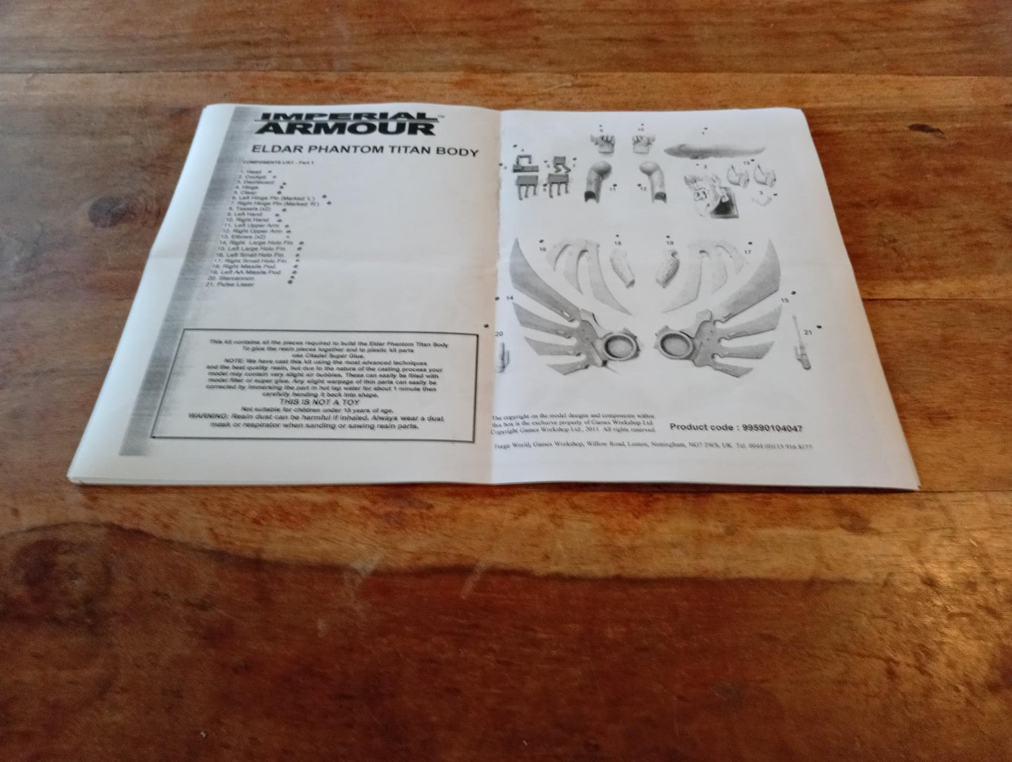 Warhammer 40k Eldar Phantom Titan Body Games Workshop