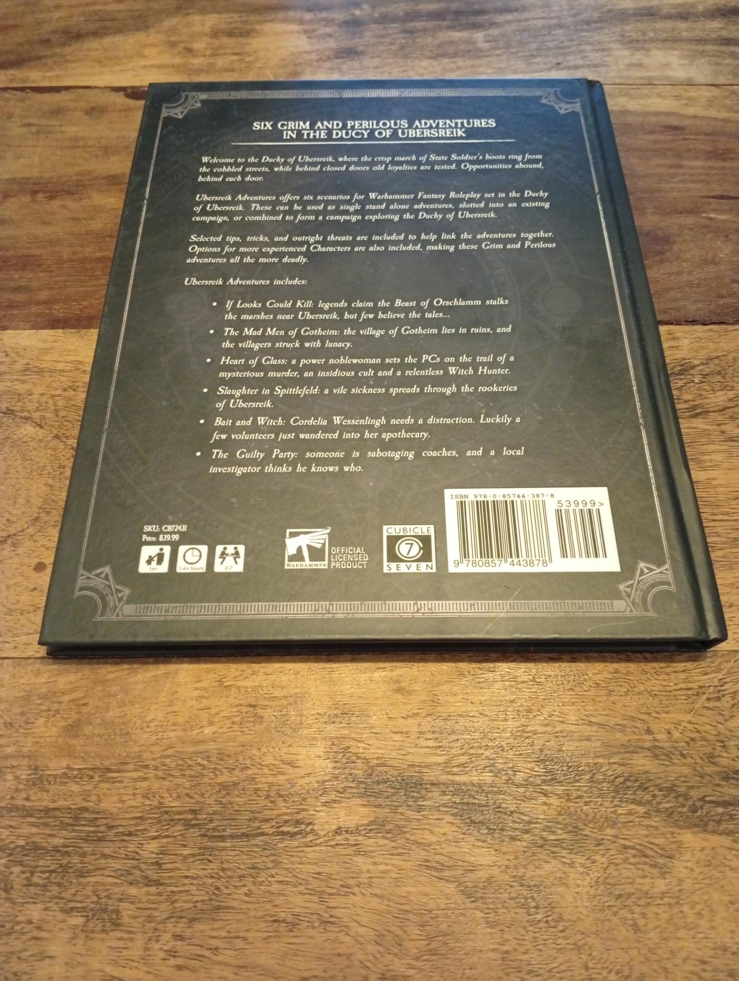 Warhammer Fantasy Roleplay Ubersreik Adventures 4th Ed Cubicle Seven 2020