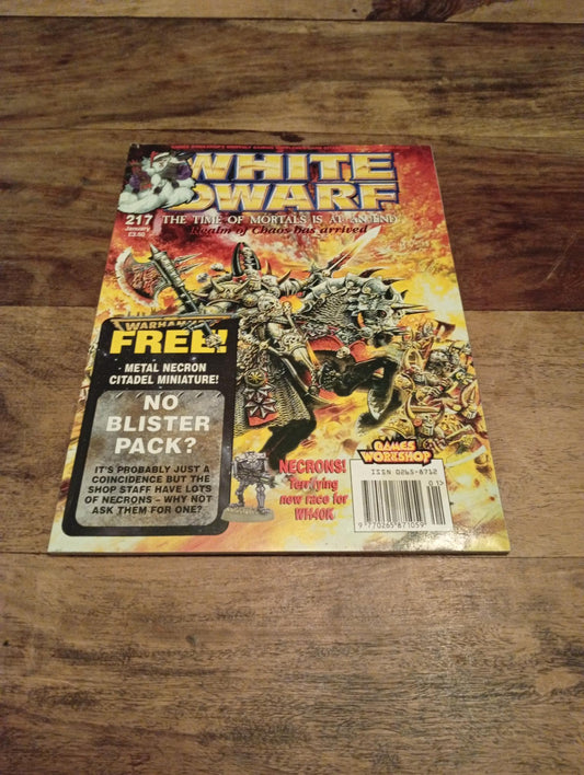White Dwarf 217 Games Workshop Magazine