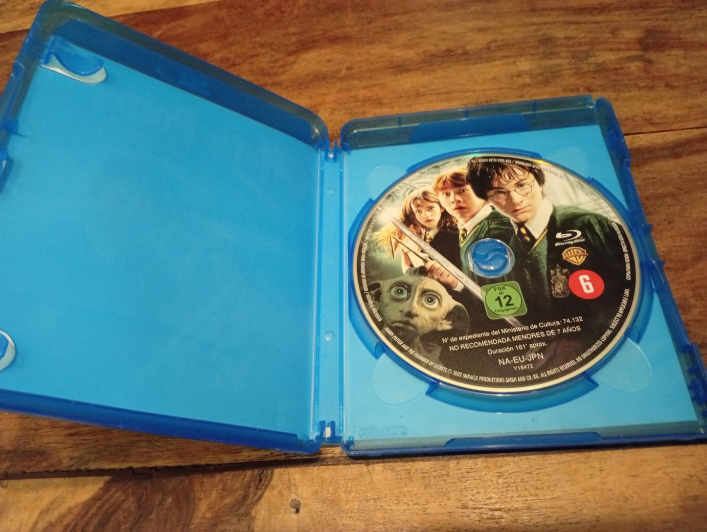 Harry Potter and the Chamber of Secrets Blu-ray 2002