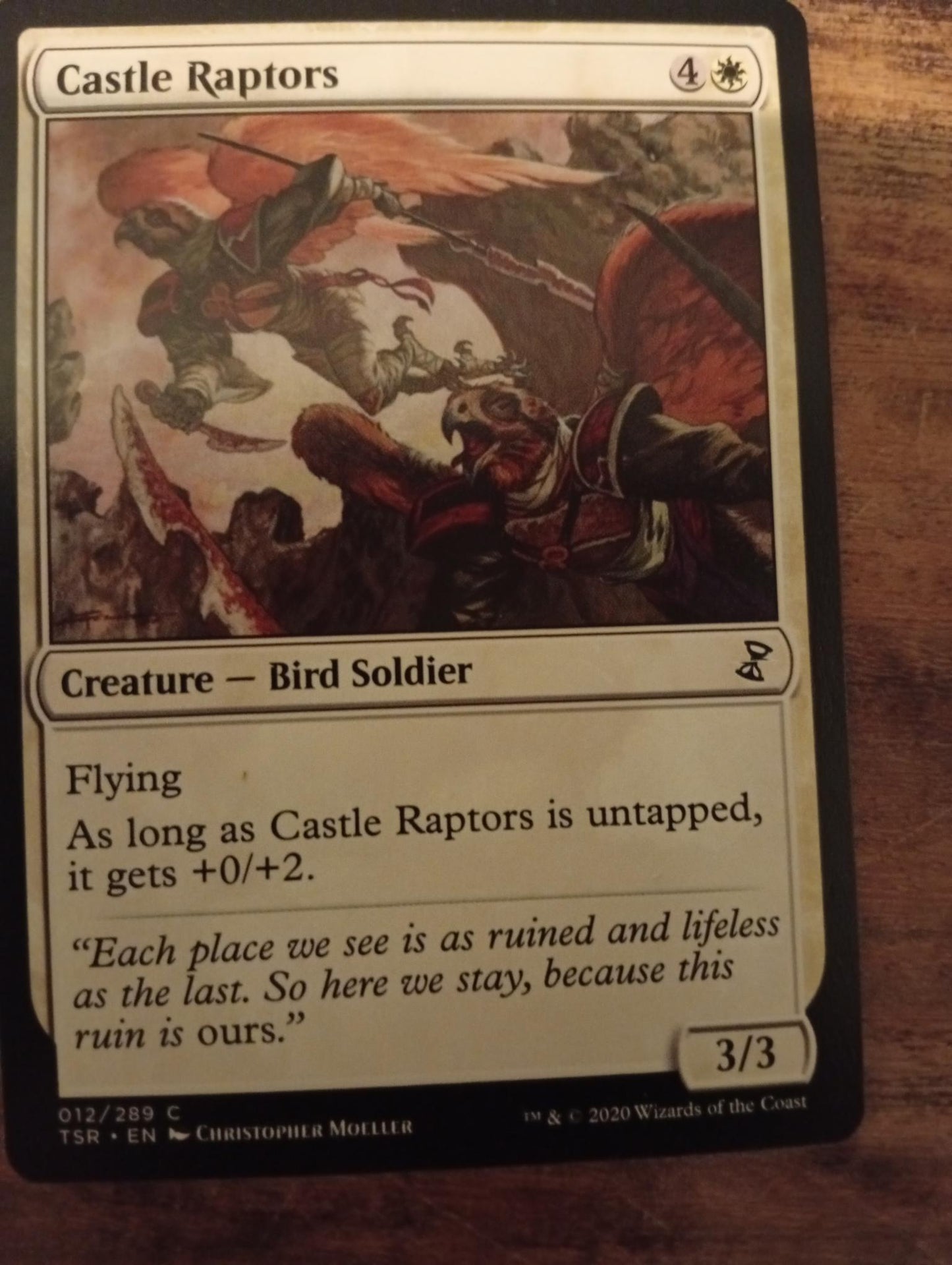 Magic The Gathering Castle Raptors 012/289 TSR Time Spiral Remastered