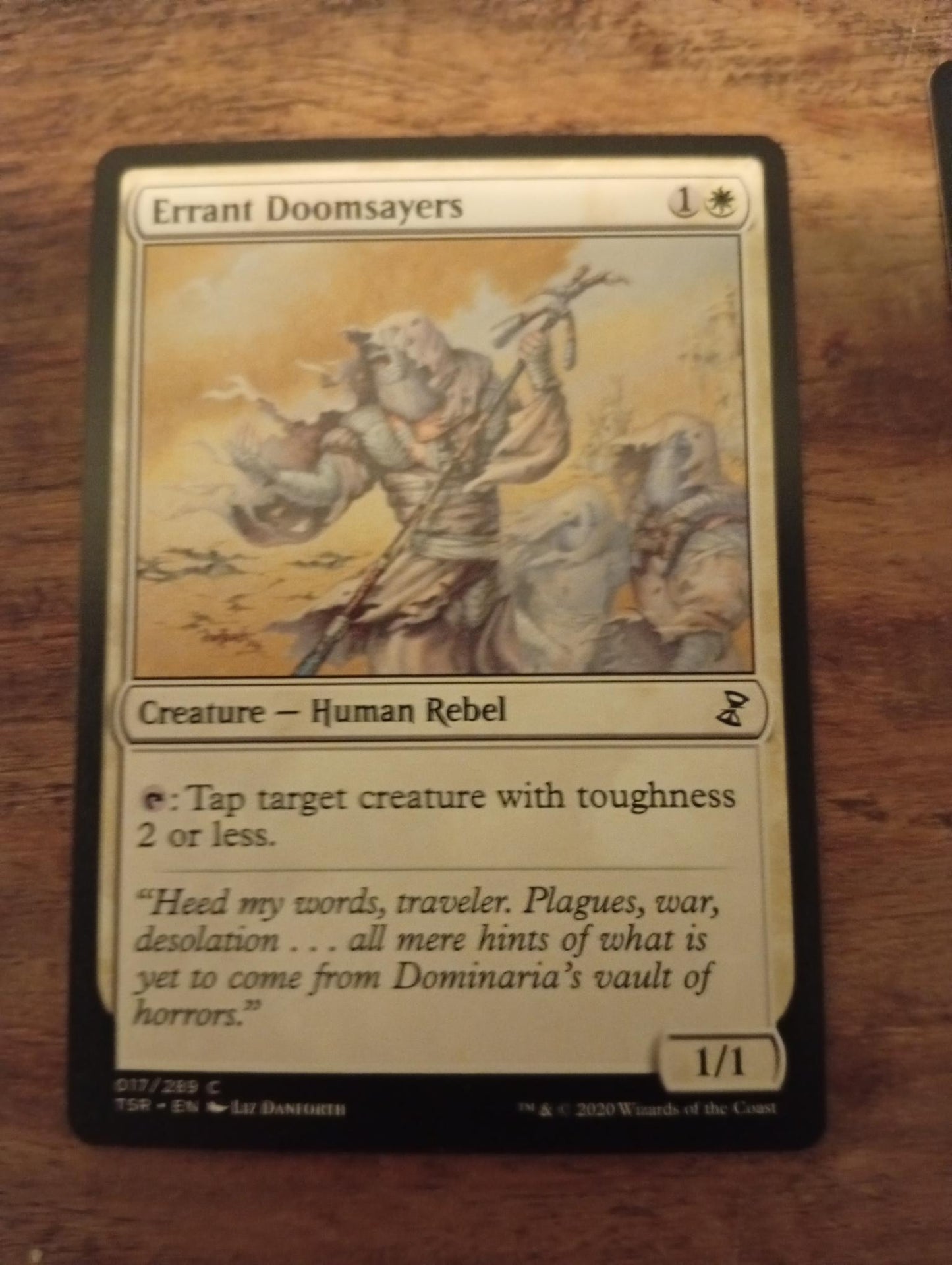 Magic The Gathering Errant Doomsayers 017/289 TSR Time Spiral Remastered