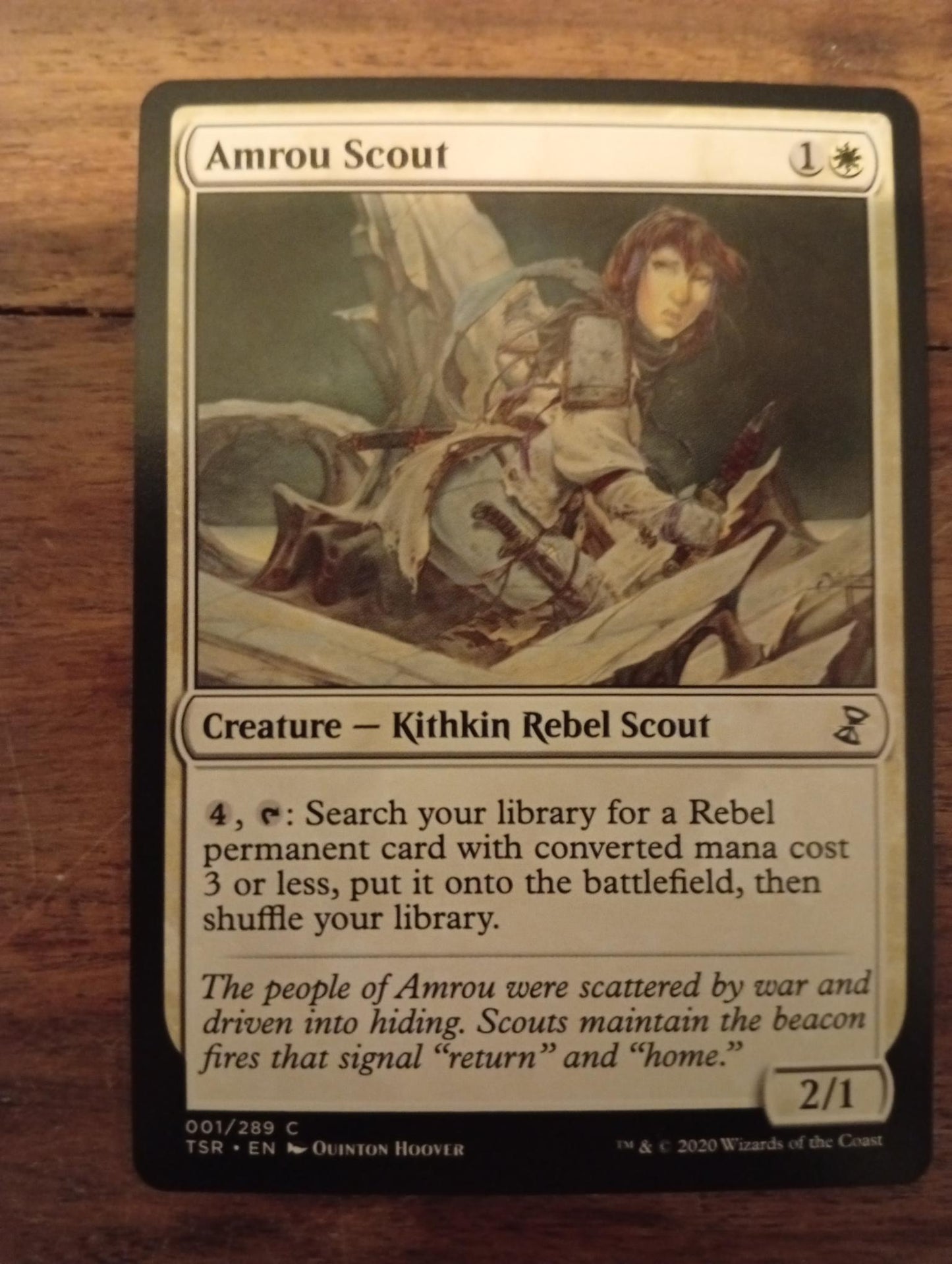 Magic The Gathering Amrou Scout 001/289 TSR Time Spiral Remastered