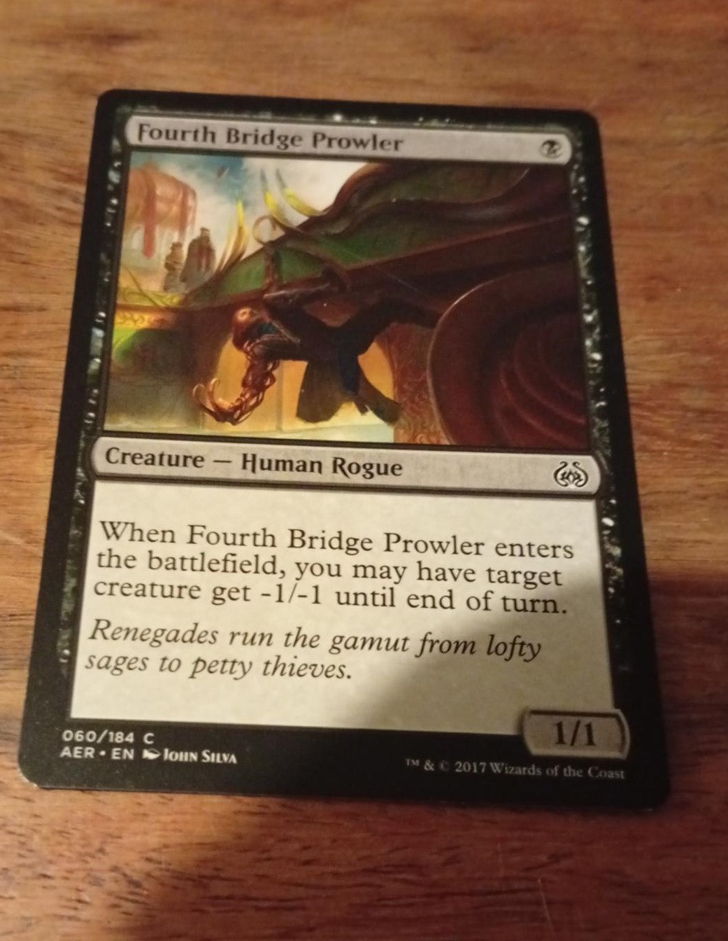 Magic The Gathering Fourth Bridge Prowler 060/184 Aether Revolt