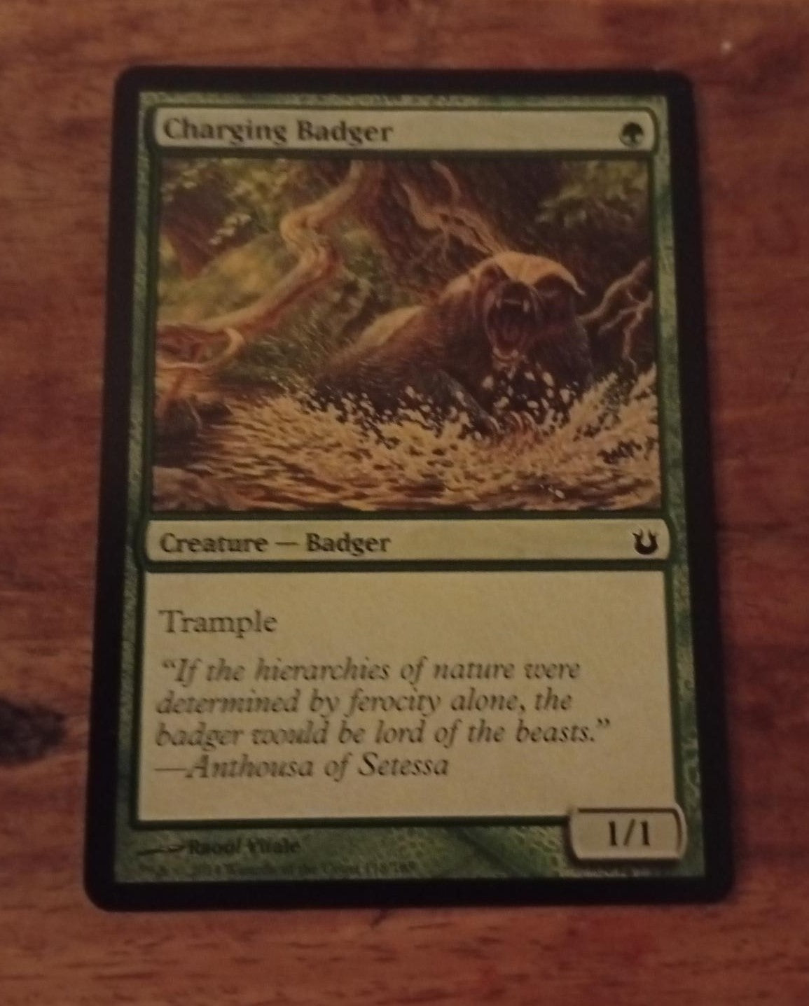 Magic The Gathering Charging Badger 118/165 Born of the Gods