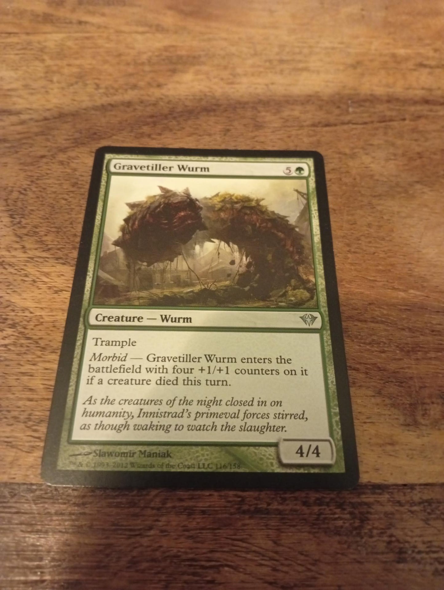 Magic The Gathering Gravetiller Wurm 116/158 Dark Ascension