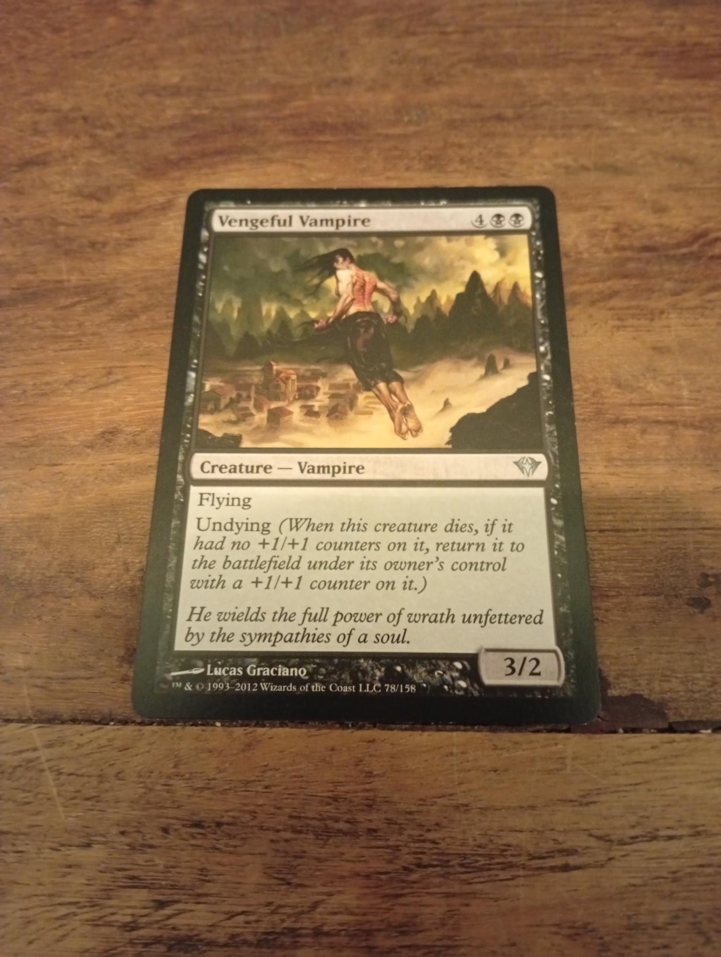 Magic The Gathering Vengeful Vampire 78/158 Dark Ascension