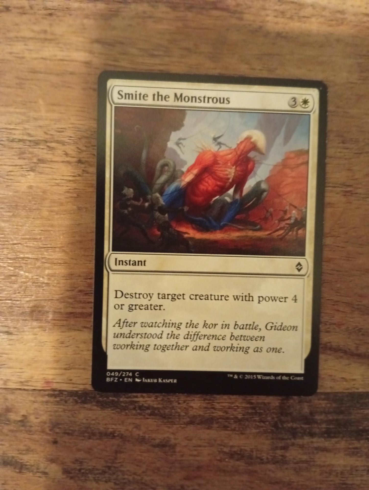 Magic The Gathering Smite the Monstrous 49/274 Battle for Zendikar