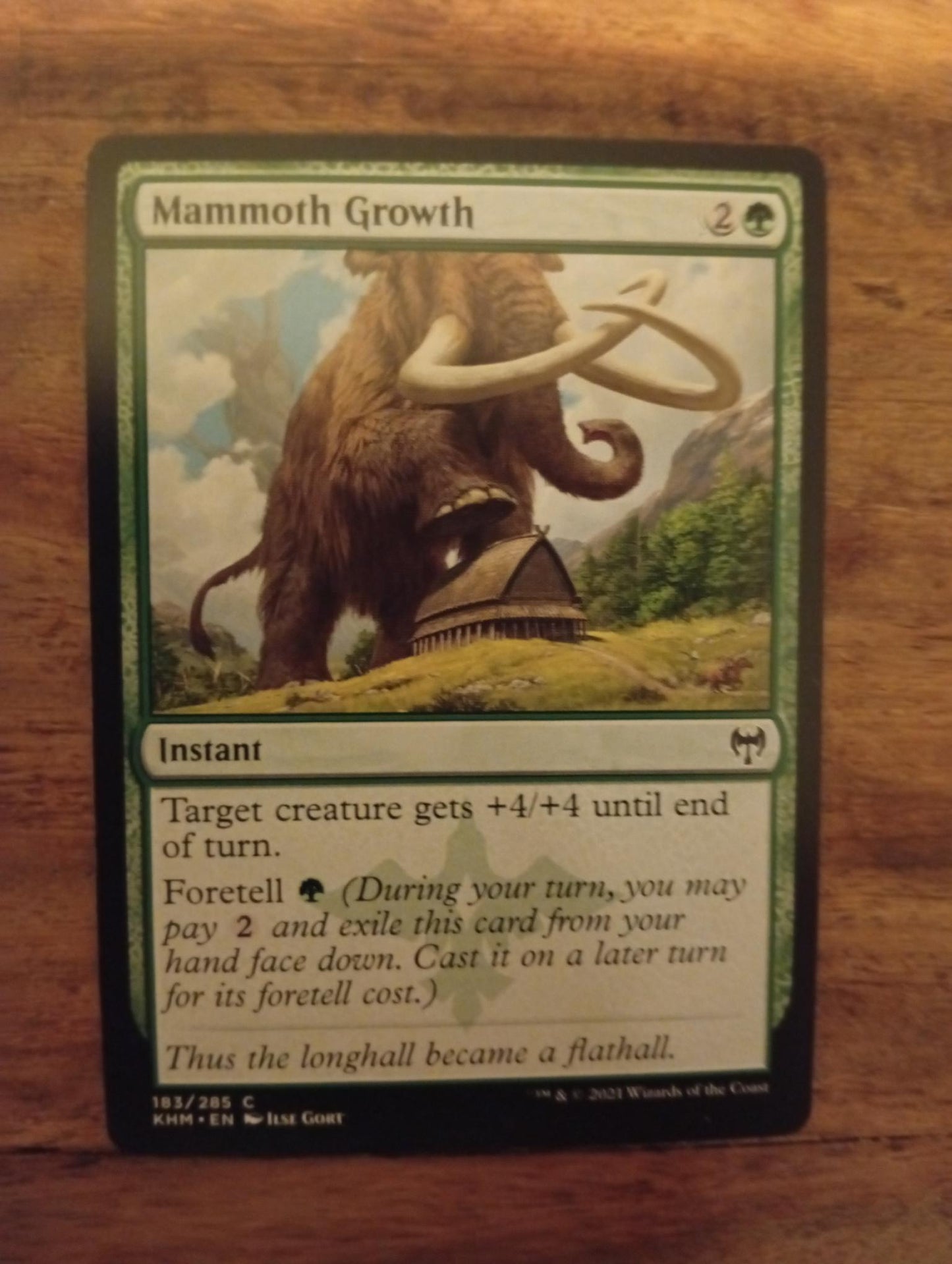 Magic The Gathering Mammoth Growth 183/285 Kaldheim