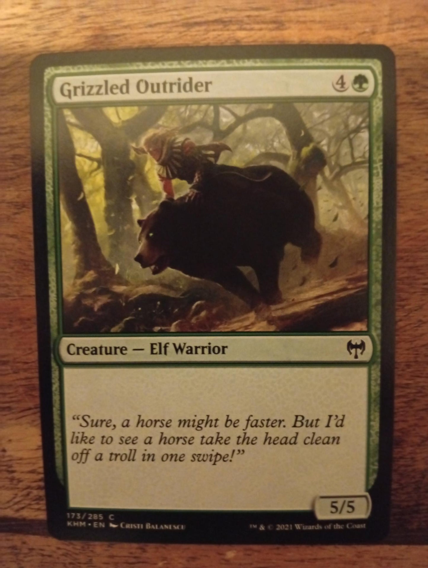 Magic The Gathering Grizzled Outrider 173/285 Kaldheim