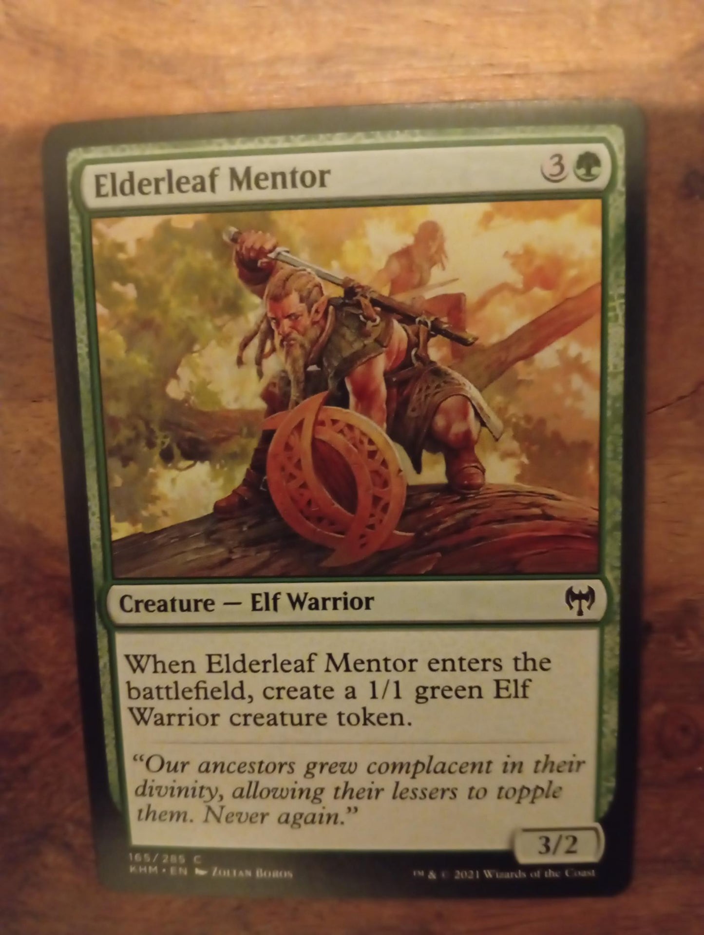 Magic The Gathering Elderleaf Mentor 165/285 Kaldheim