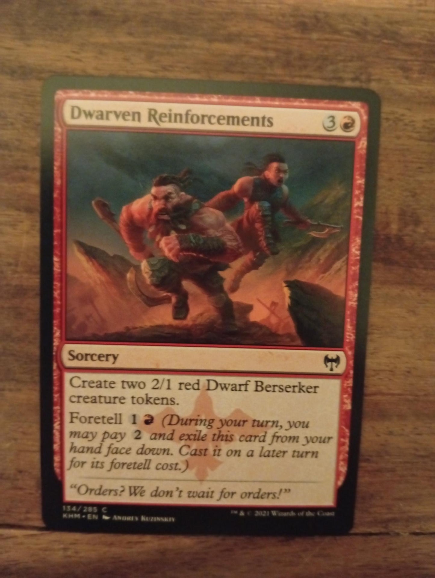 Magic The Gathering Dwarven Reinforcements 134/285 Kaldheim