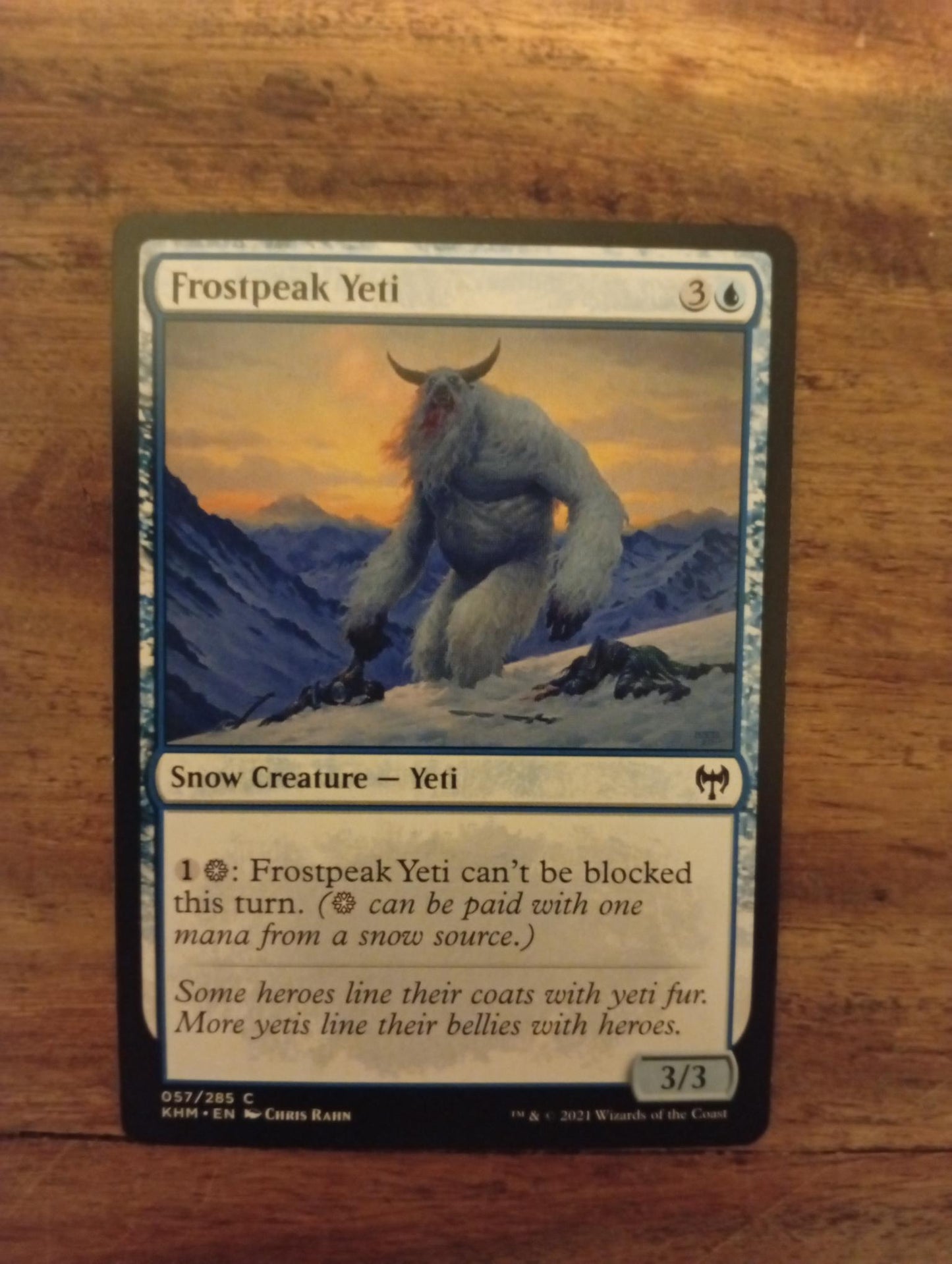 Magic The Gathering Frostpeak Yeti 057/285 Kaldheim