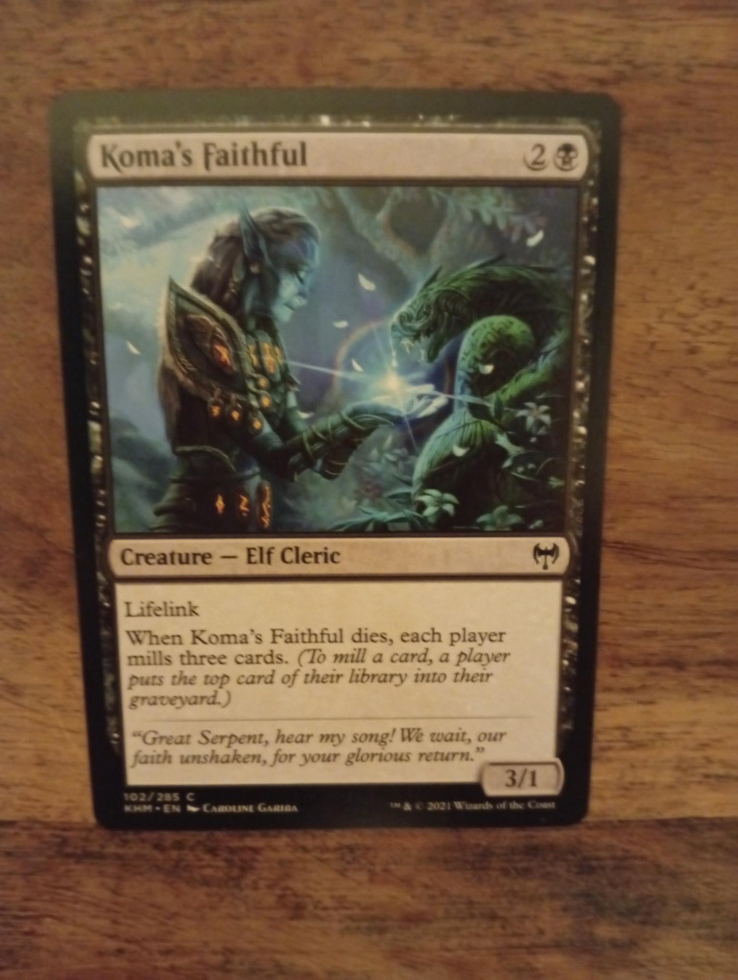 Magic The Gathering Koma's Faithful 102/285 Kaldheim