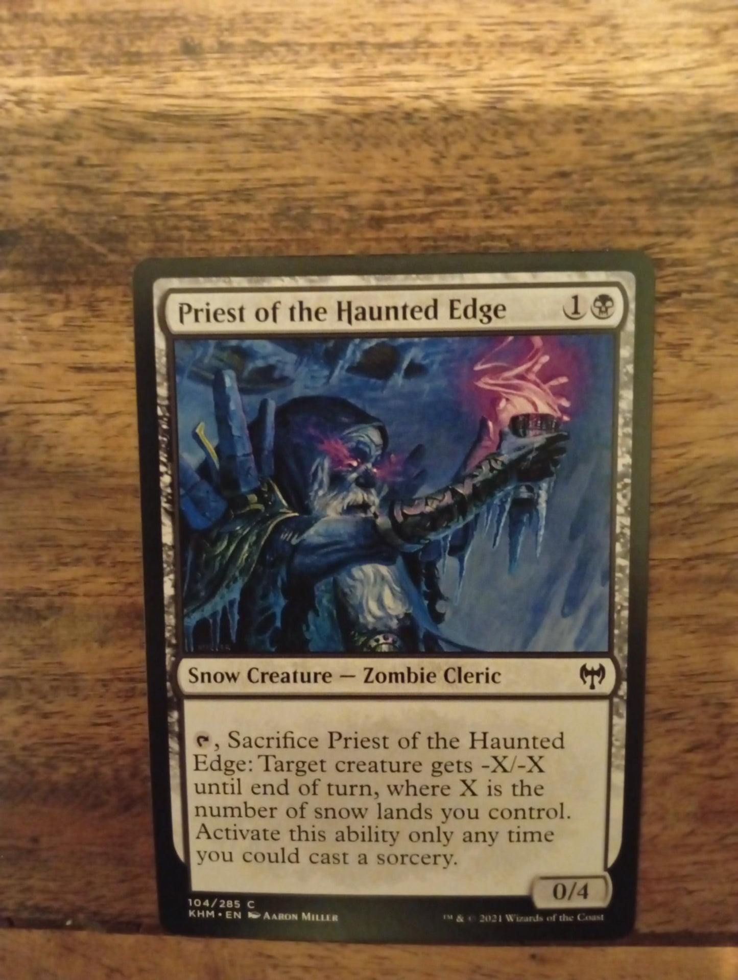 Magic The Gathering Priest of the Haunted Edge 104/285 Kaldheim