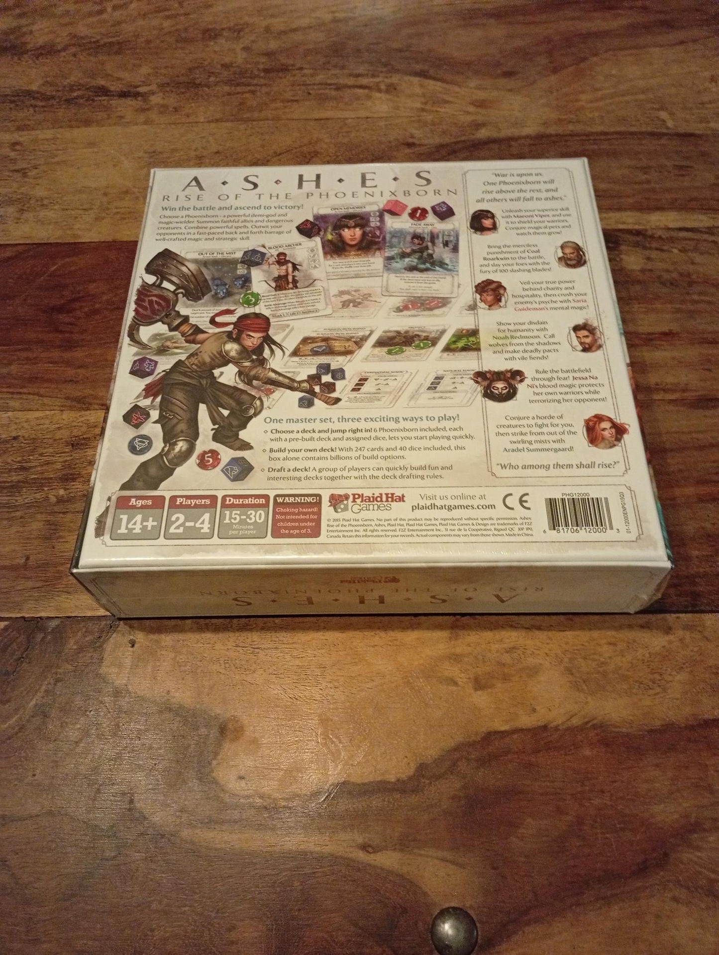 Ashes Rise of the Phoenixborn NEW/Sealed Plaid Hat Games 2015