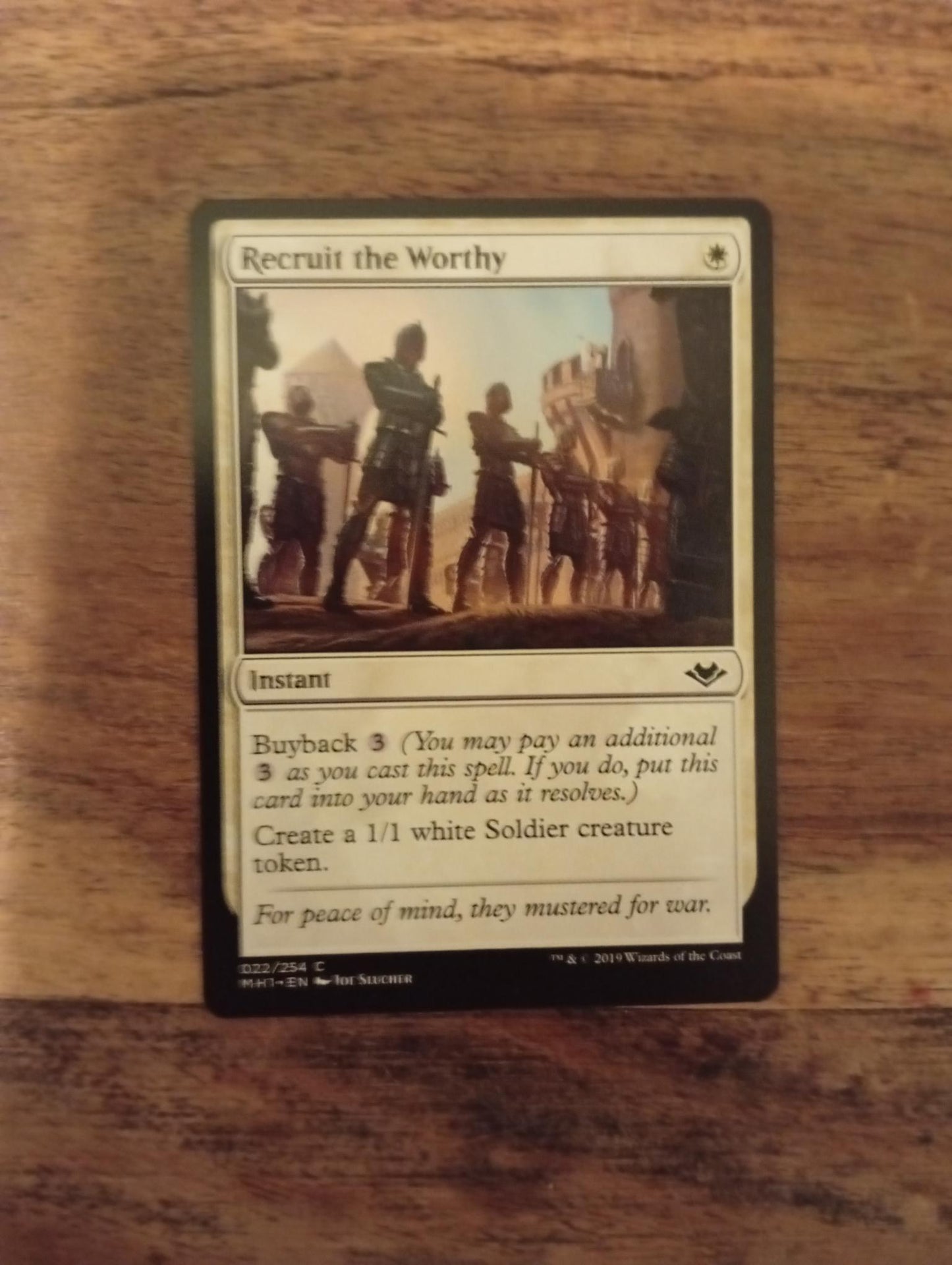 Magic The Gathering Recruit the Worthy 022/254 Modern Horizons