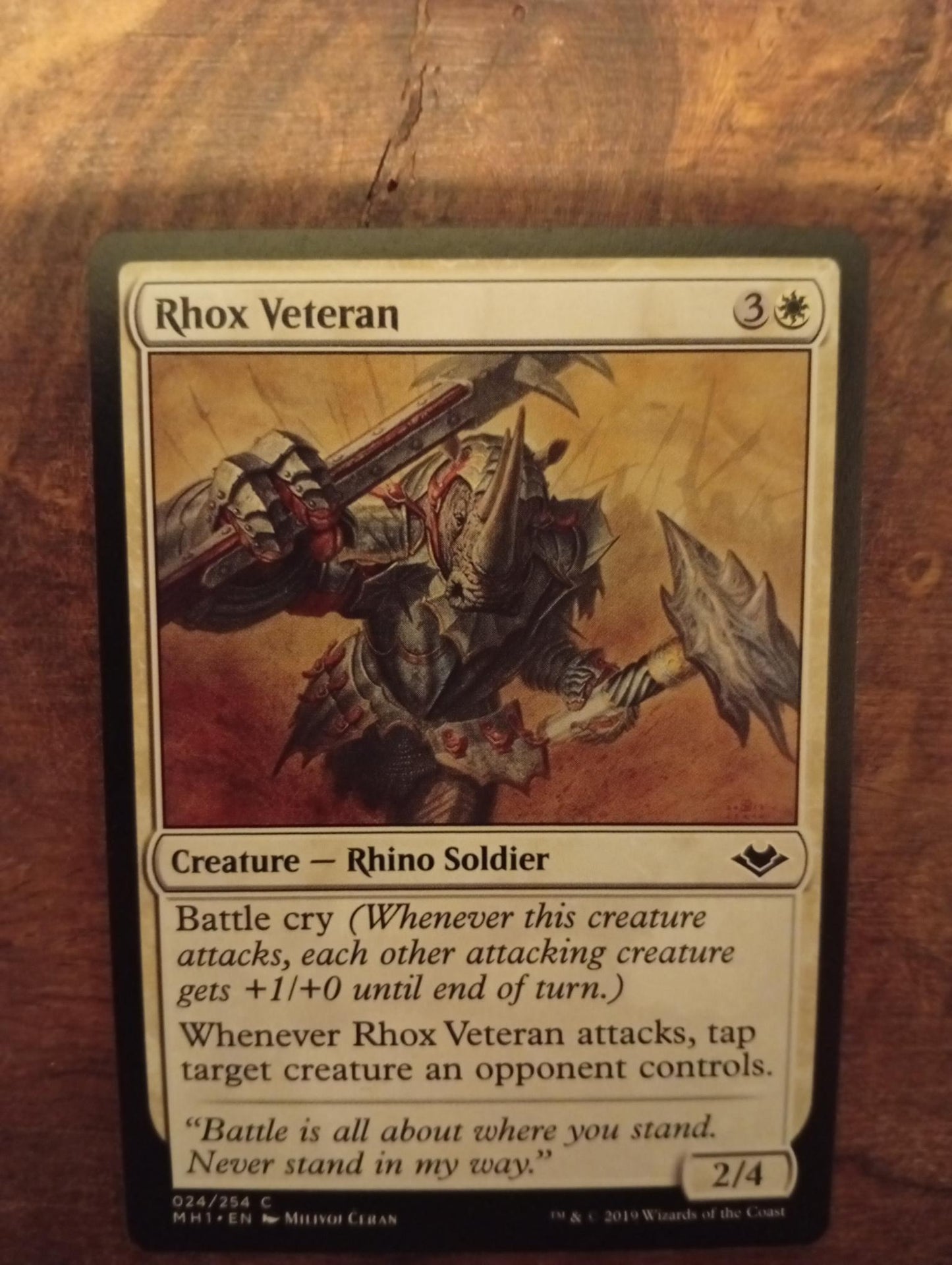 Magic The Gathering Rhox Veteran 024/254 Modern Horizons