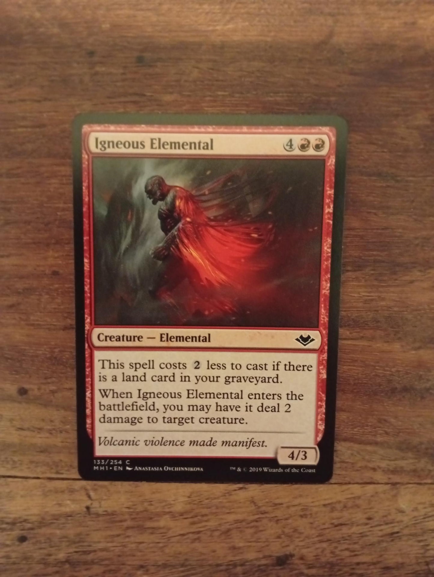 Magic The Gathering Igneous Elemental 133/254 Modern Horizons