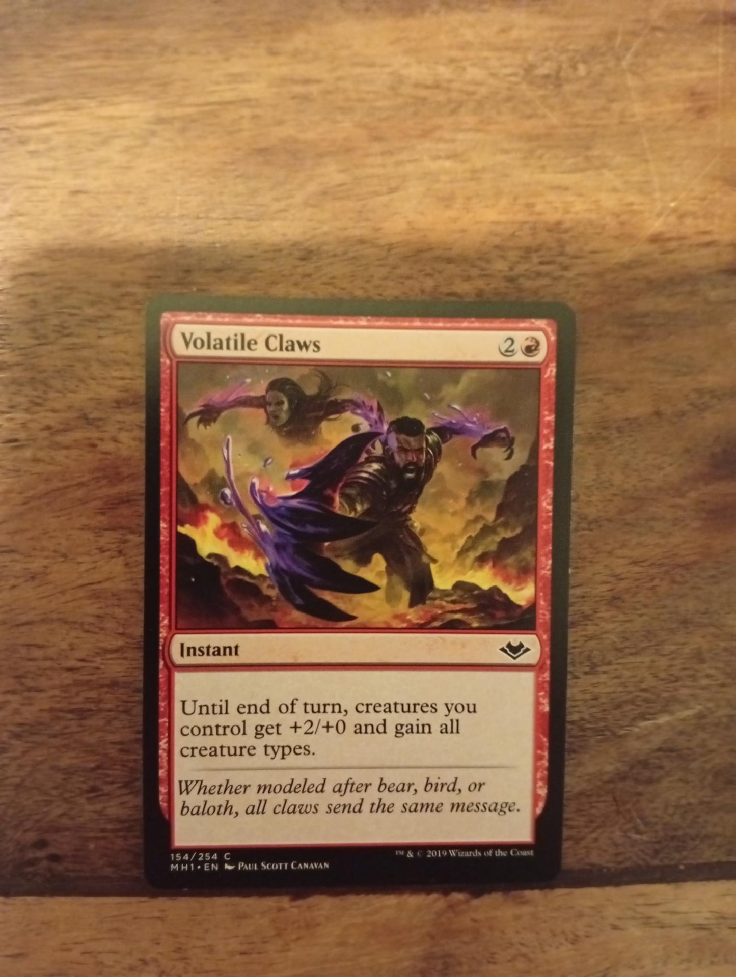 Magic The Gathering Volatile Claws 154/254 Modern Horizons