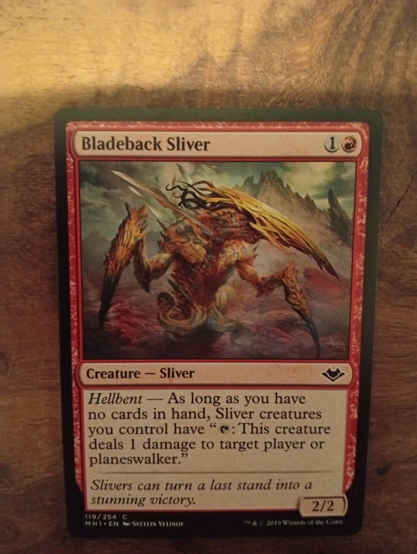 Magic The Gathering Bladeback Sliver 119/254 Modern Horizons