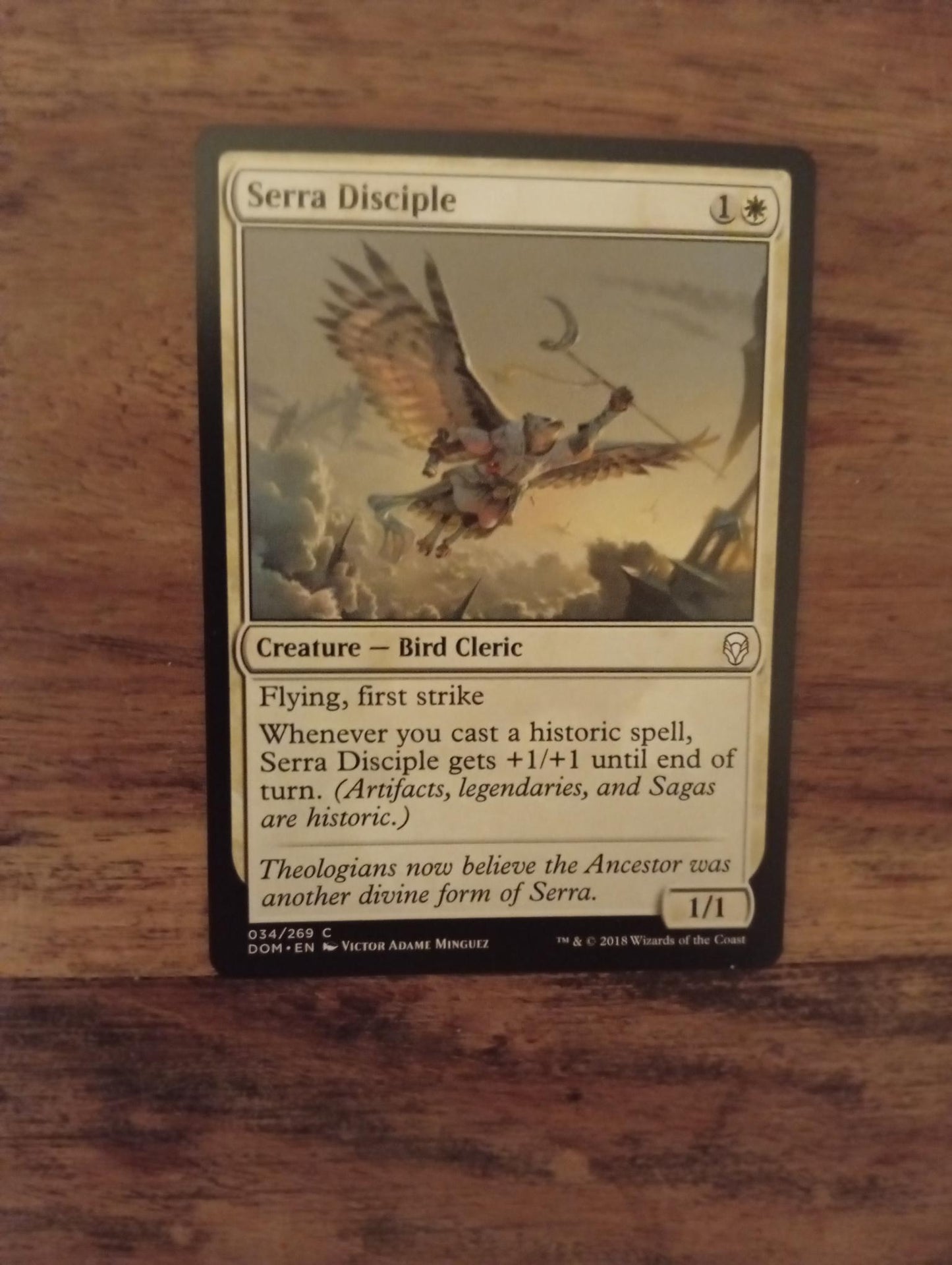 Magic The Gathering Serra Disciple 034/269 Dominaria
