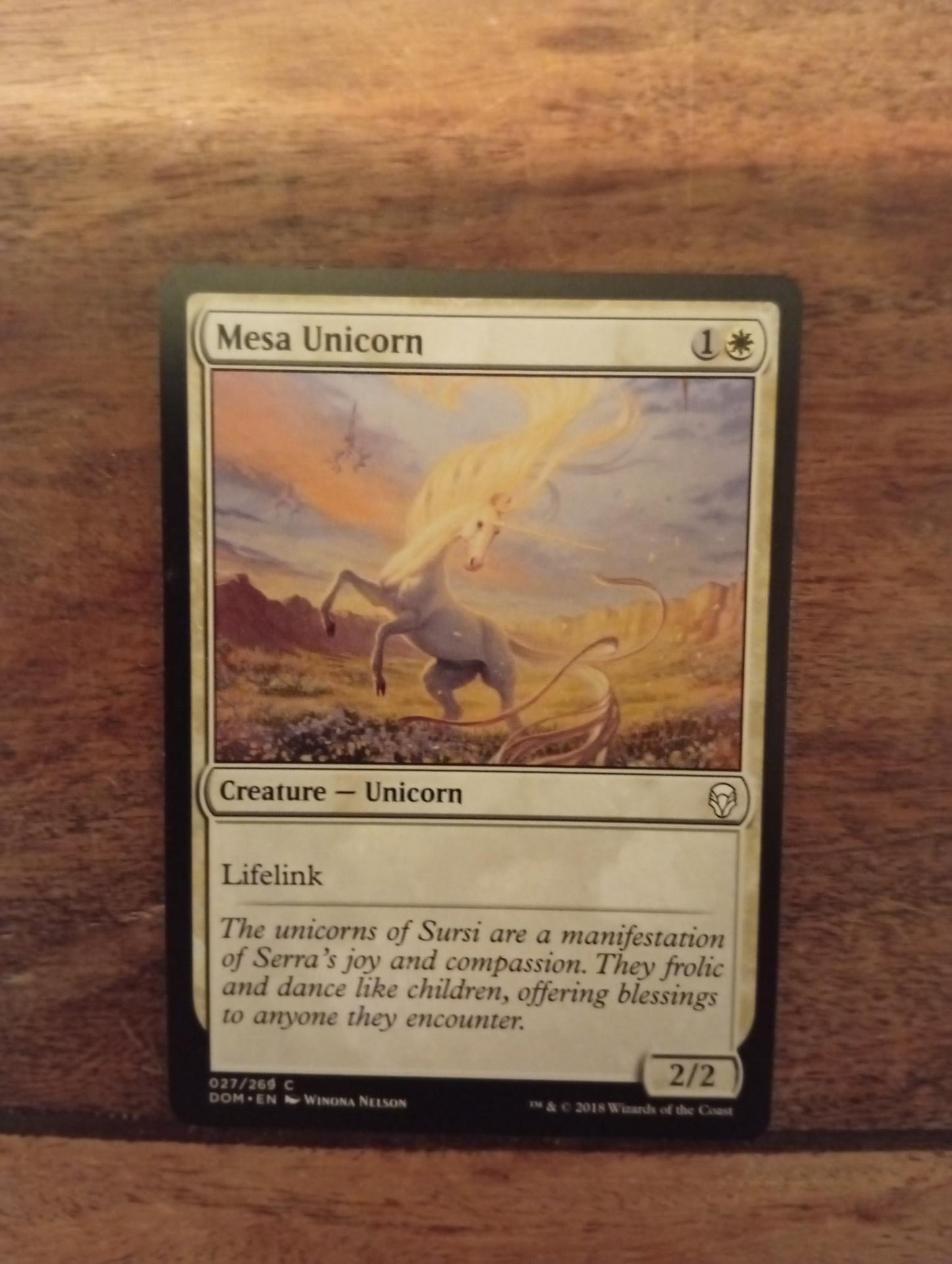 Magic The Gathering Mesa Unicorn 027/269 Dominaria
