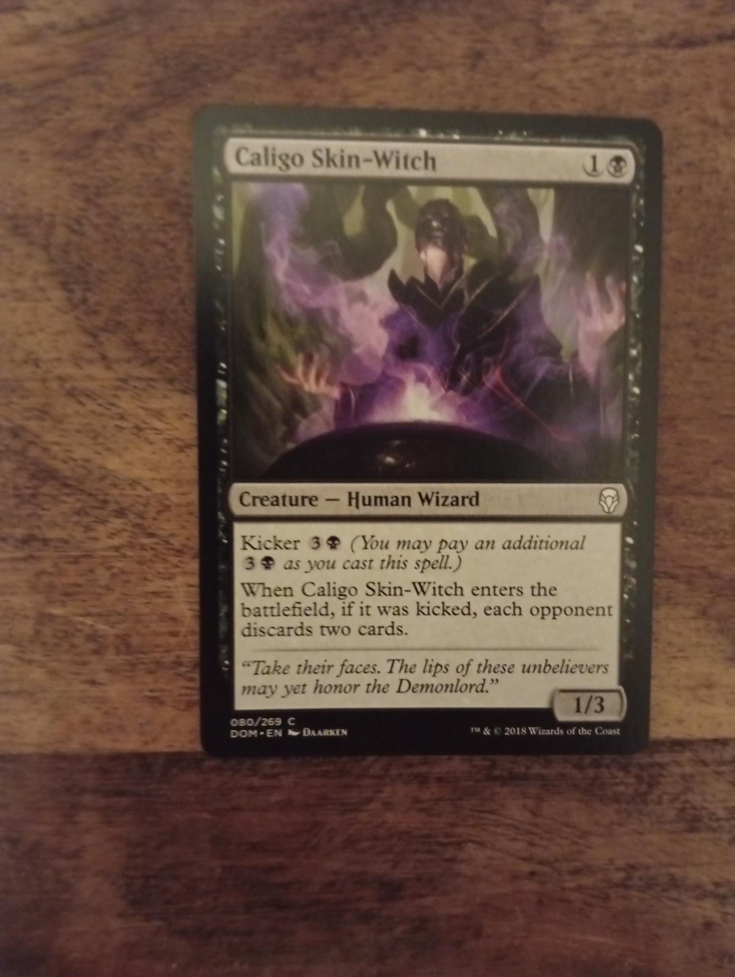 Magic The Gathering Caligo Skin-Witch 080/269 Dominaria