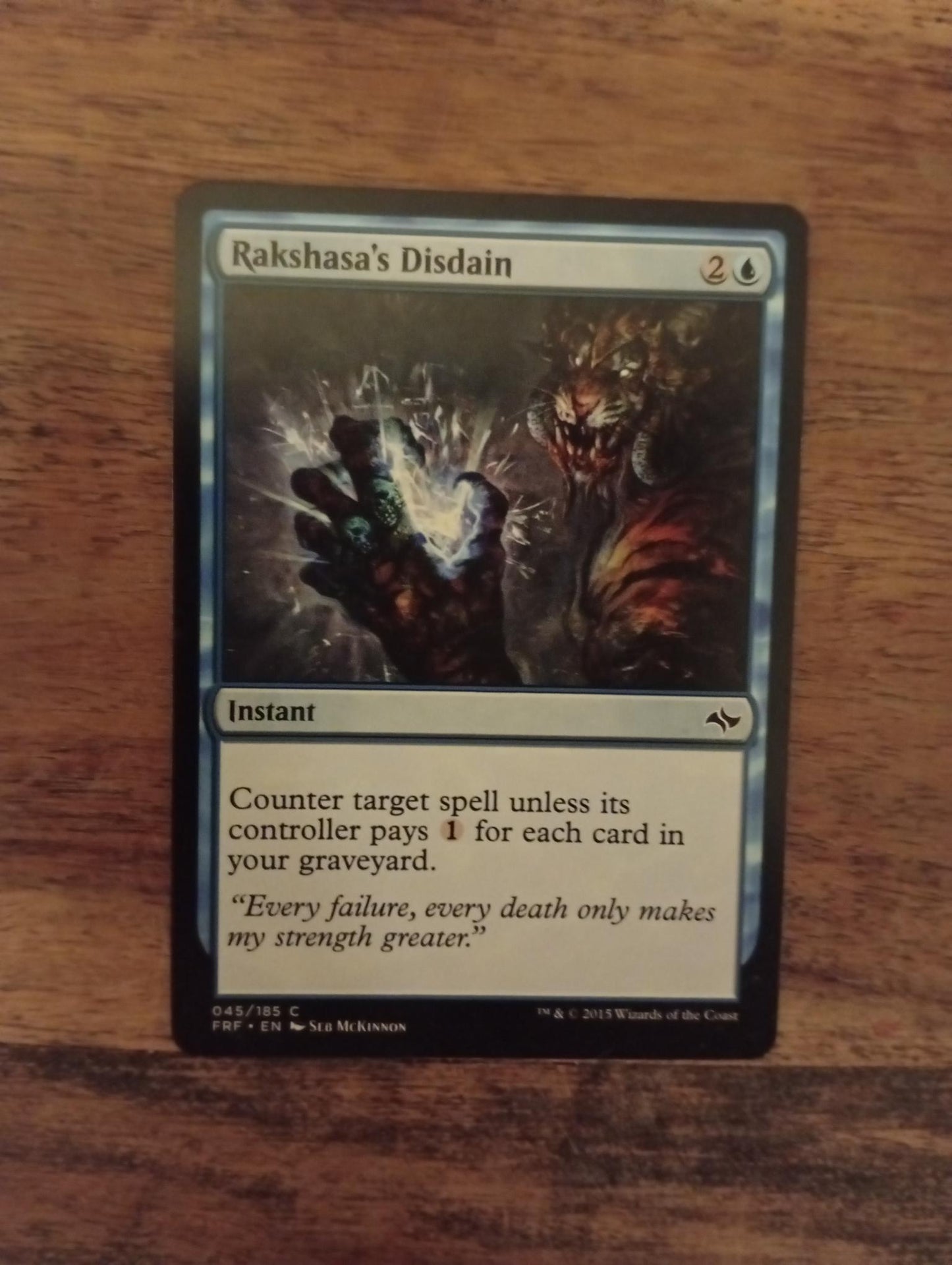 Magic The Gathering Rakshasa's Disdain 045/185 Fate Reforged