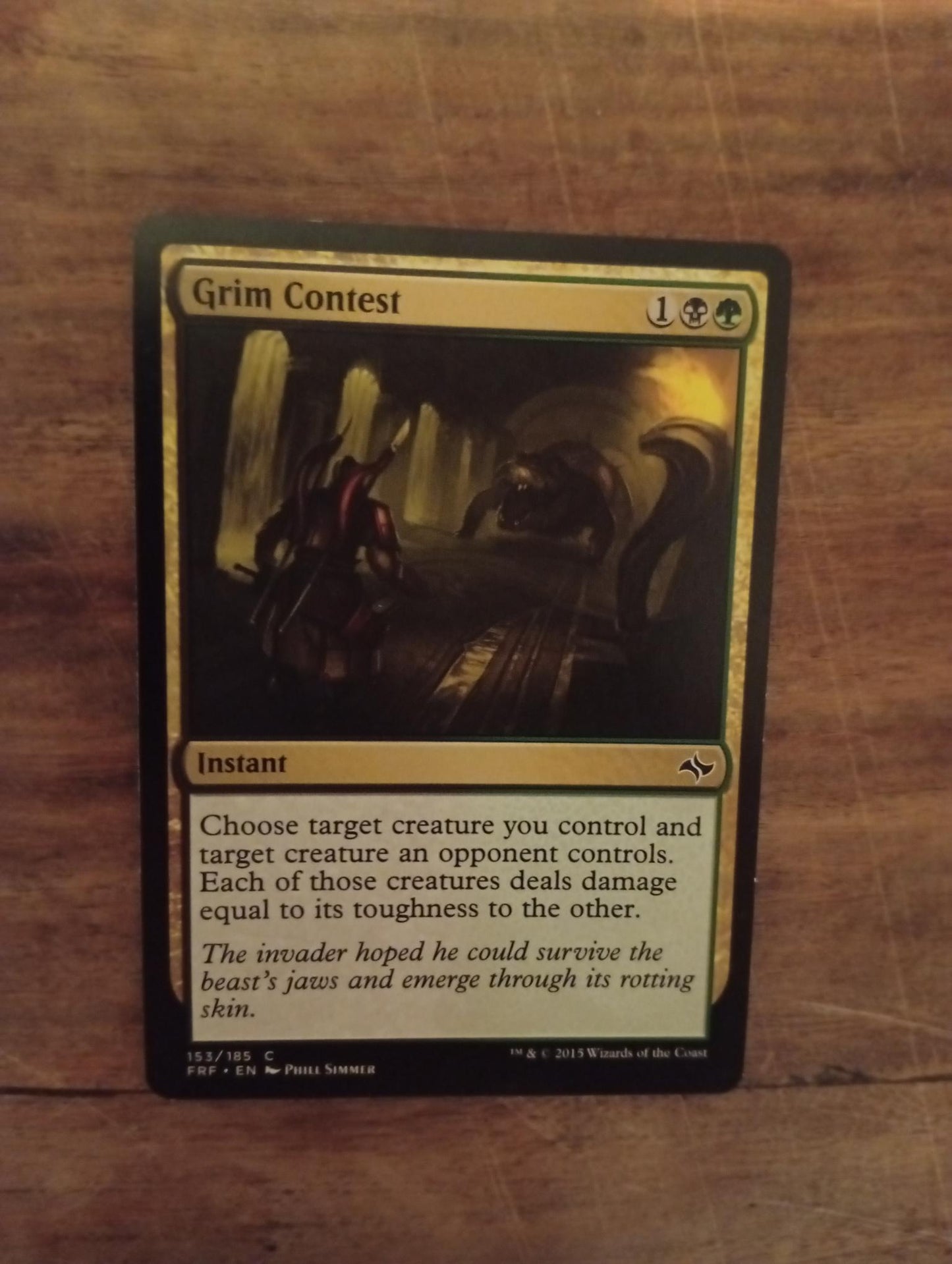 Magic The Gathering Grim Contest 153/185 Fate Reforged