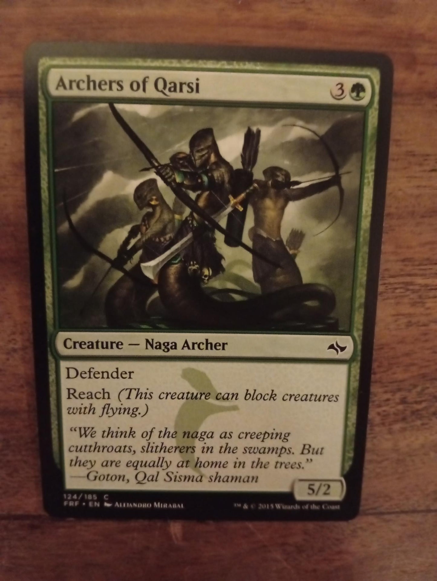 Magic The Gathering Archers of Qarsi 124/185 Fate Reforged