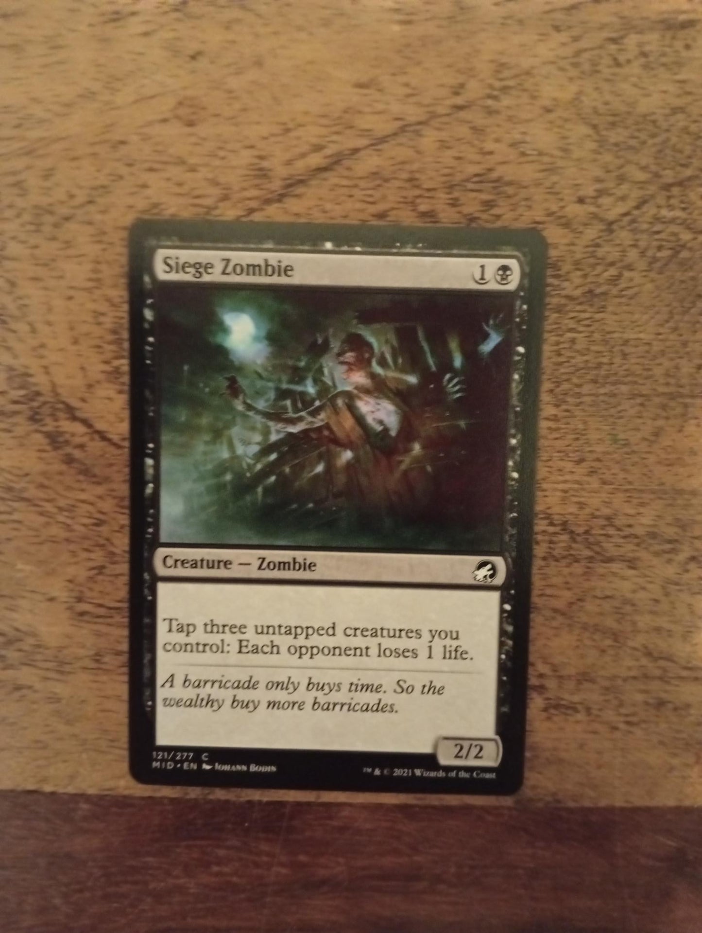 Magic The Gathering Siege Zombie 121/277 Innistrad Midnight Hunt