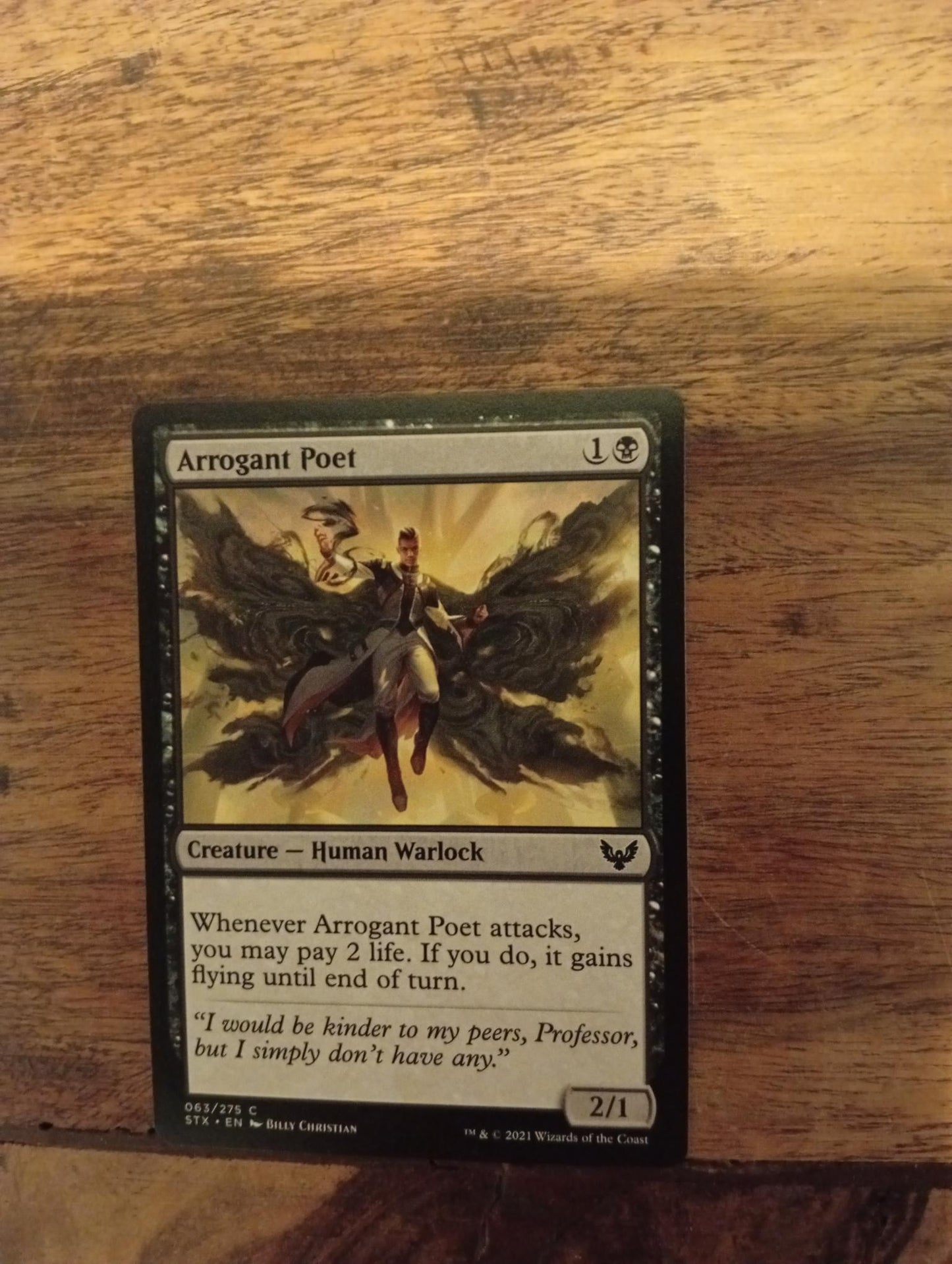 Magic The Gathering Arrogant Poet 063/275 Strixhaven School of Mages