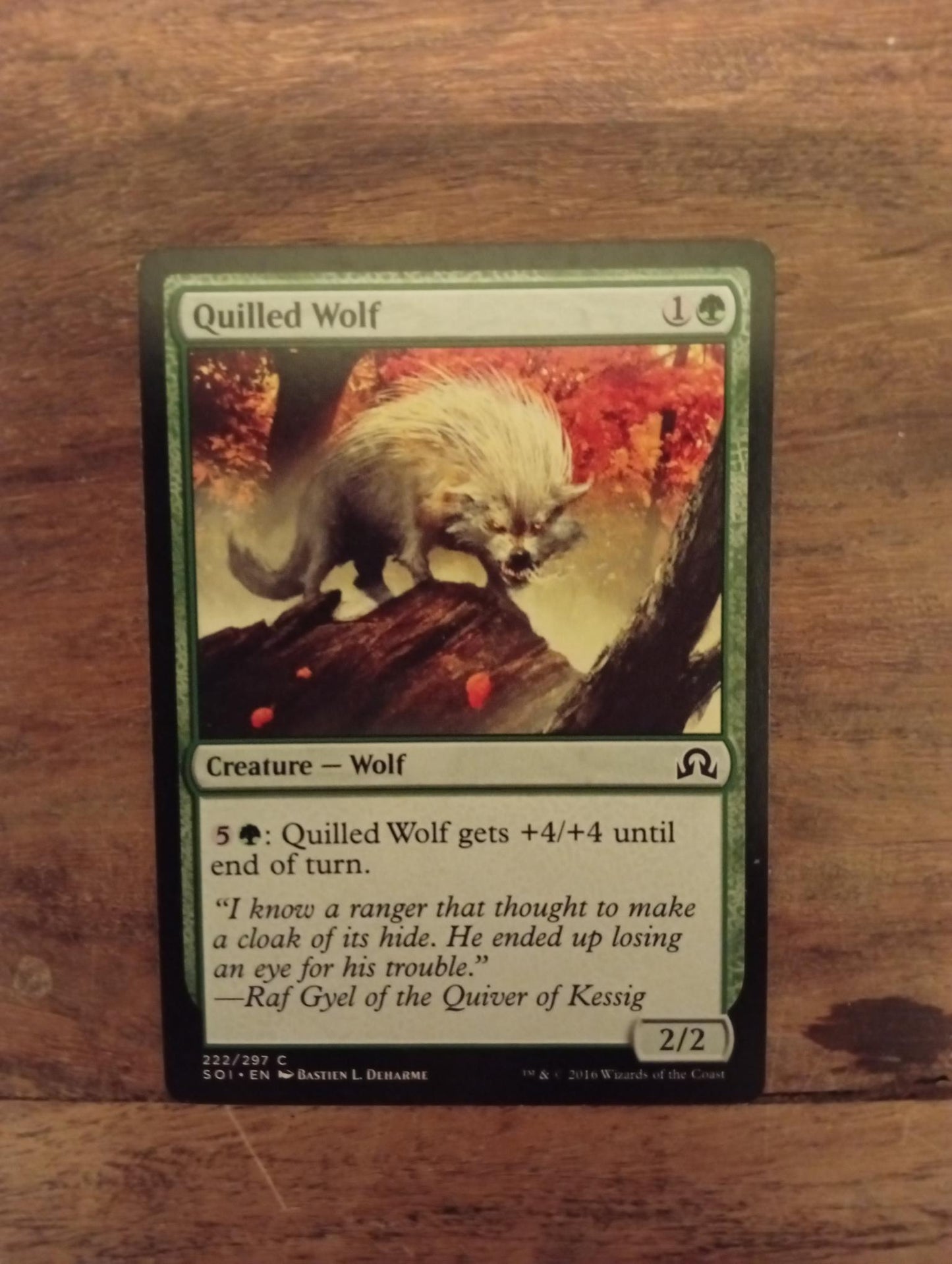 Magic The Gathering Quilled Wolf 222/297 Shadows over Innistrad