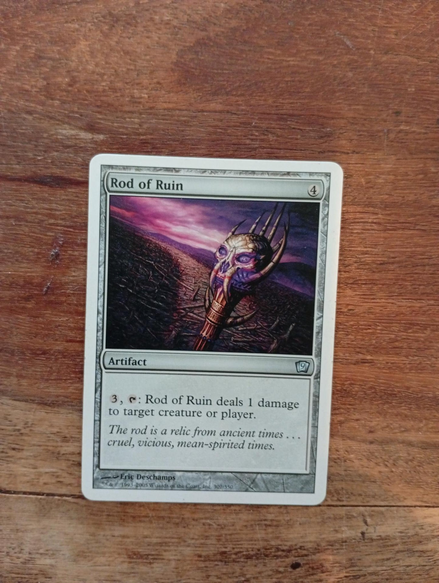 Magic The Gathering Rod of Ruin 307/350 Ninth Edition