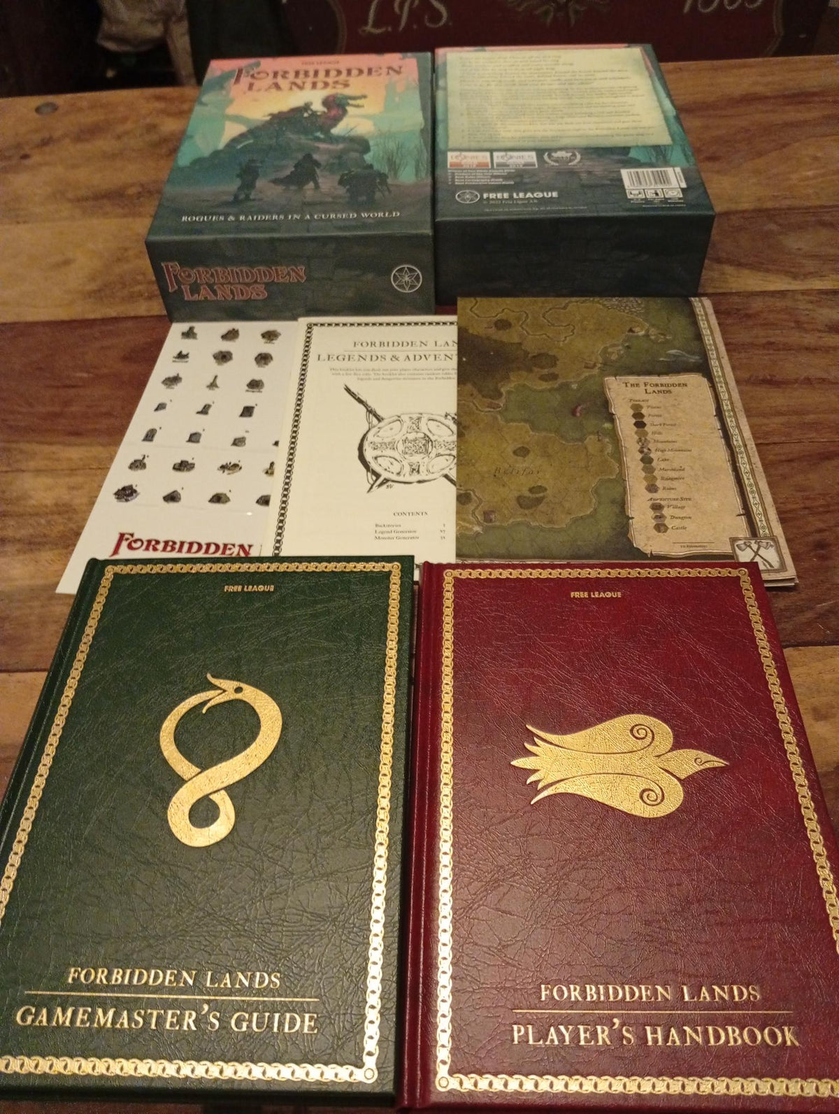 Forbidden Lands Core Box Set 1st Ed Free League Publishing 2018