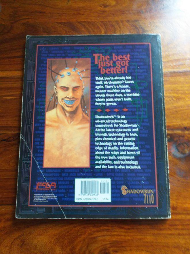 Shadowrun Shadow tech FASA - books