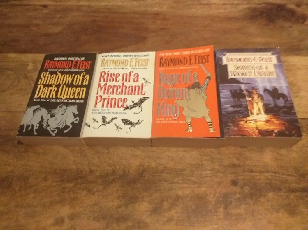 THE SERPENTWAR SAGA SET 1-4 BY RAYMOND E. FEIST - books