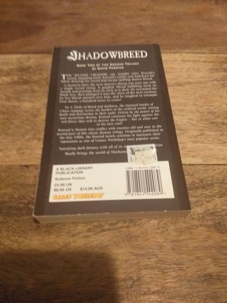 Warhammer Fantasy SHADOWBREED By DAVID FERRING KONRAD BOOK 2 - books