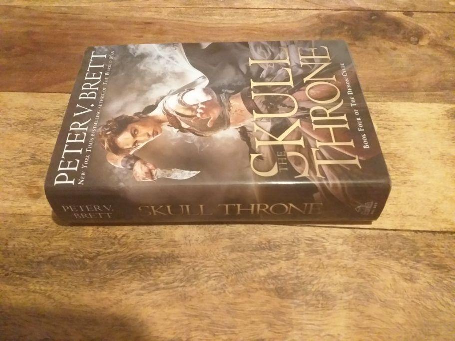 The Skull Throne by Peter V. Brett Hardcover The Demon Cycle - books