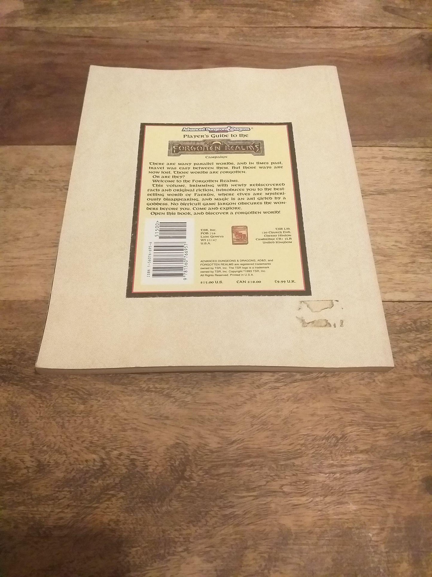 Player’s guide to the forgotten realms campaign Dungeons & Dragons AD&D TSR - books