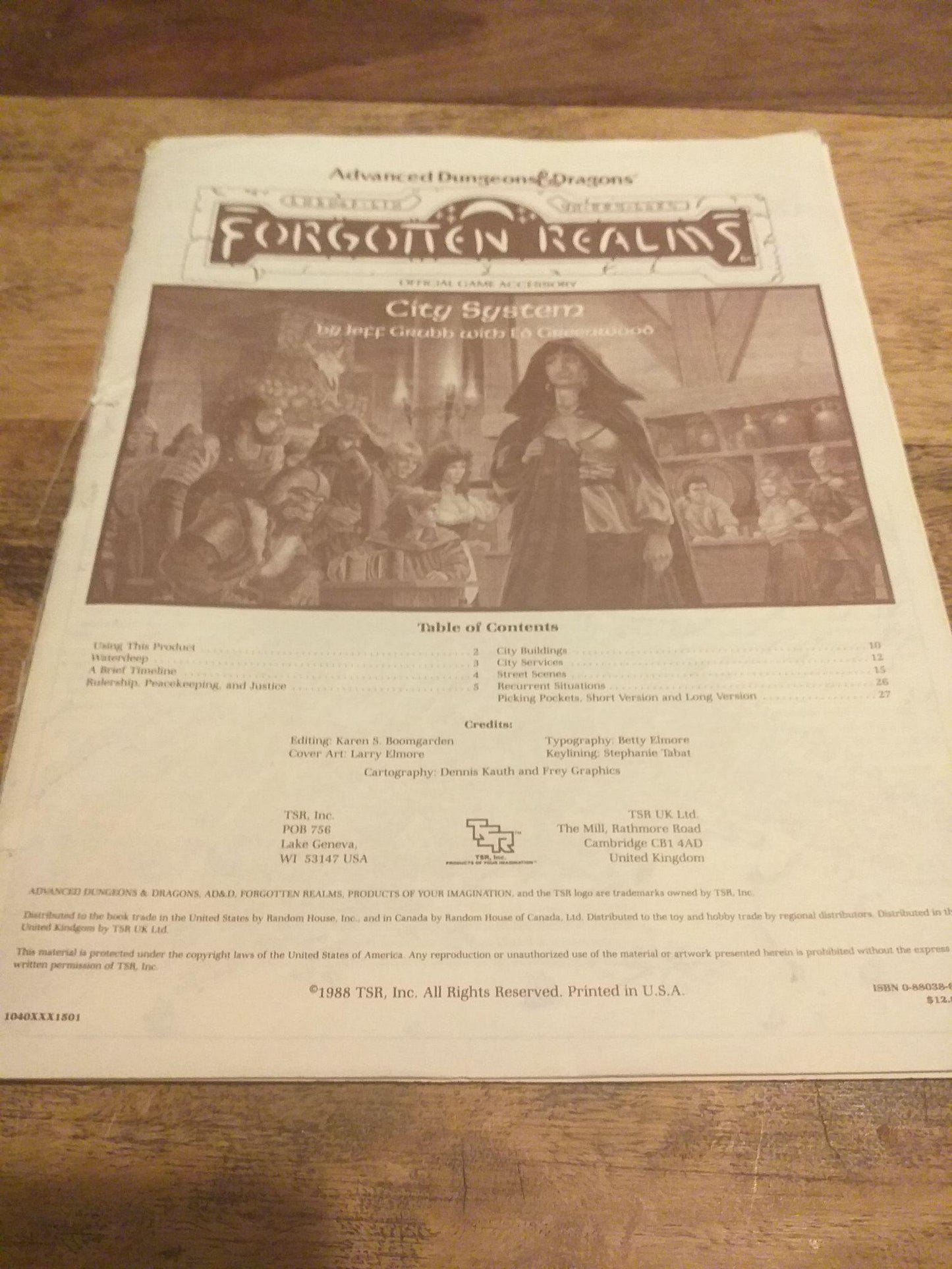 Forgotten Realms City System Map Set AD&D Accessory Complete. - books