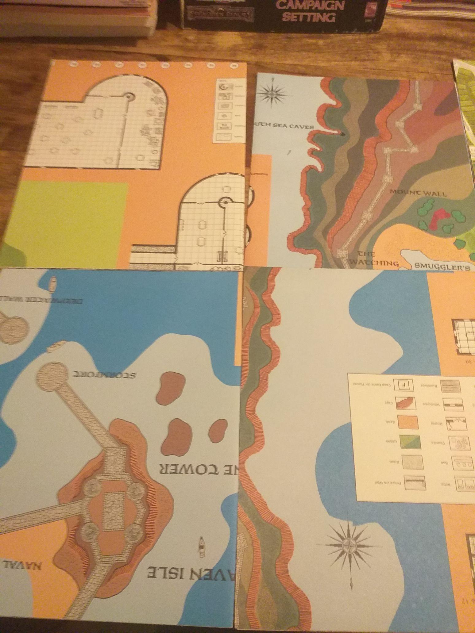 Forgotten Realms City System Map Set AD&D Accessory Complete. - books